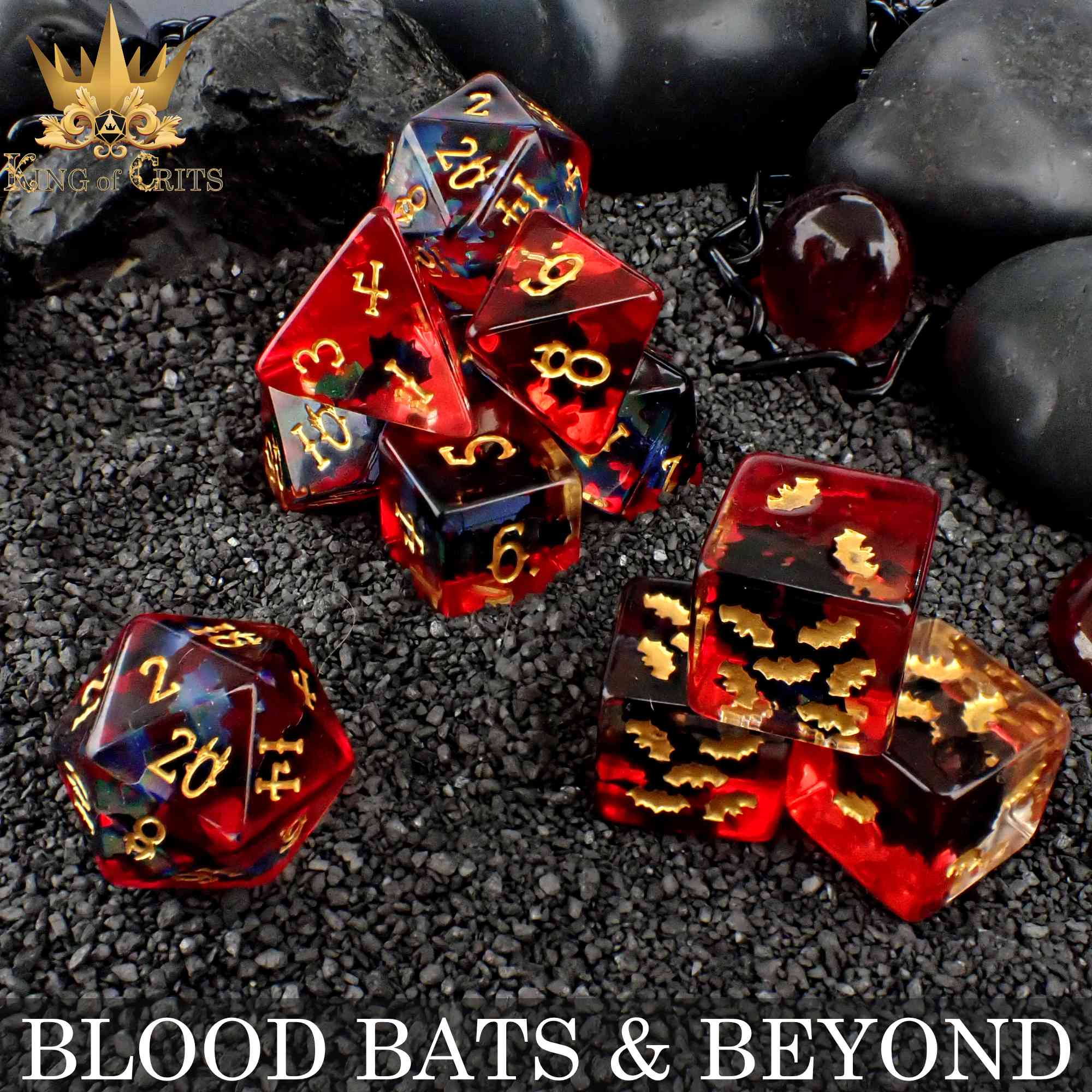 Blood Bats & Beyond - 11 Dice Set