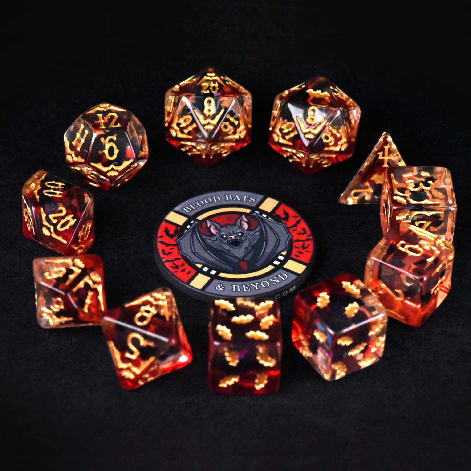 Blood Bats & Beyond - 11 Dice Set