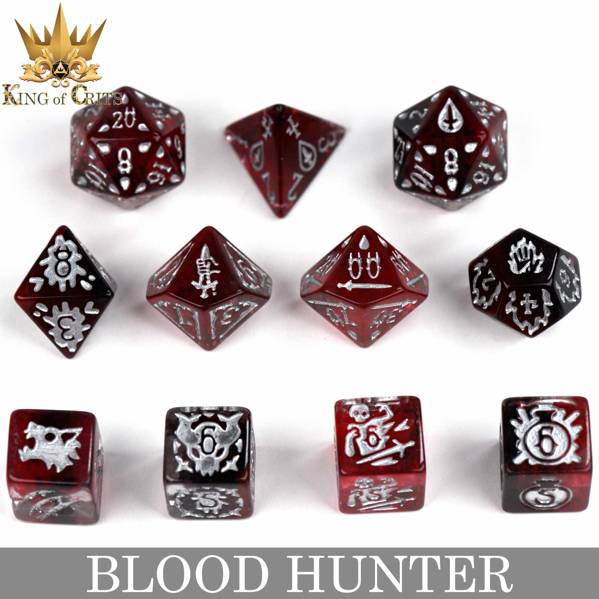 Blood Hunter - 11 Dice Set