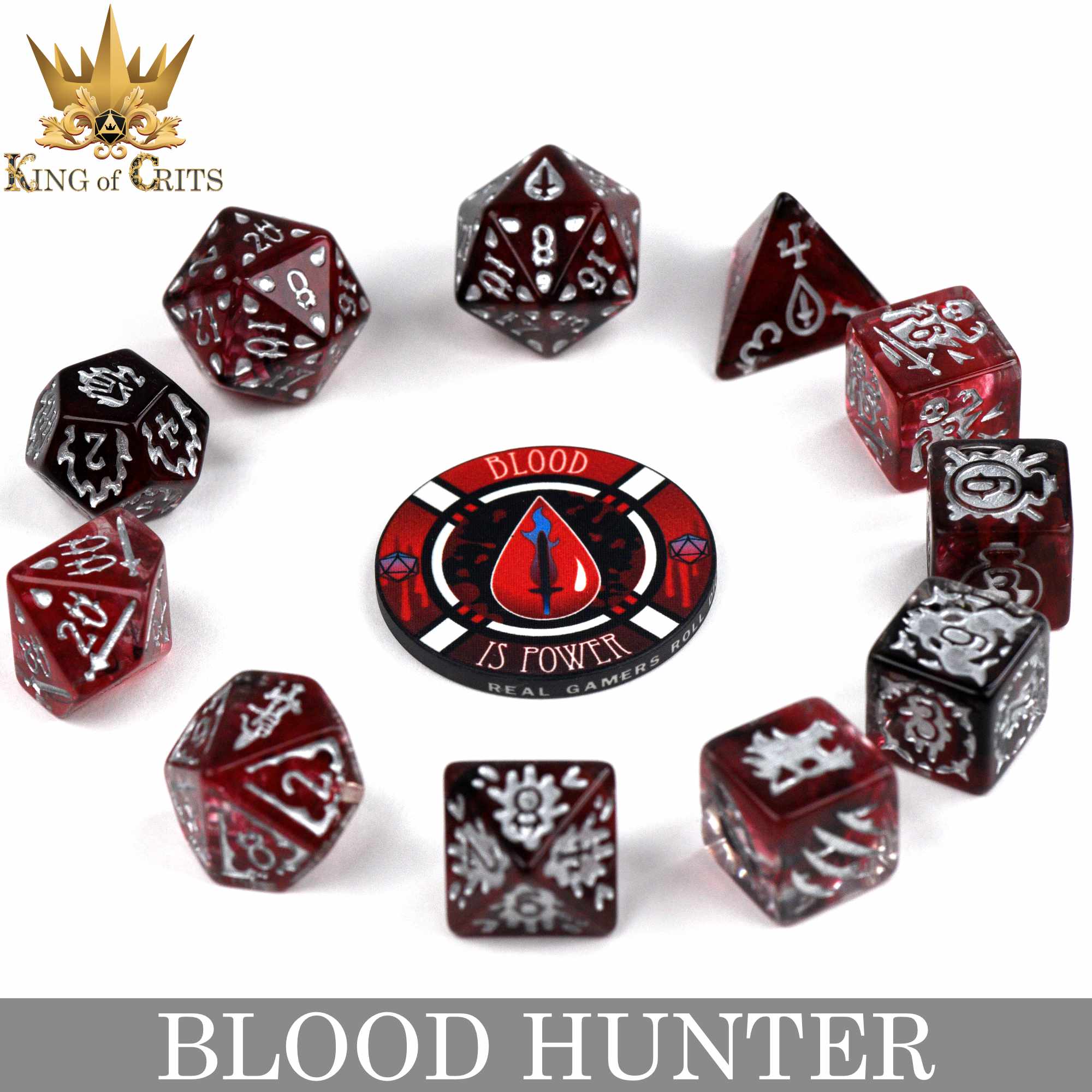 Blood Hunter - 11 Dice Set