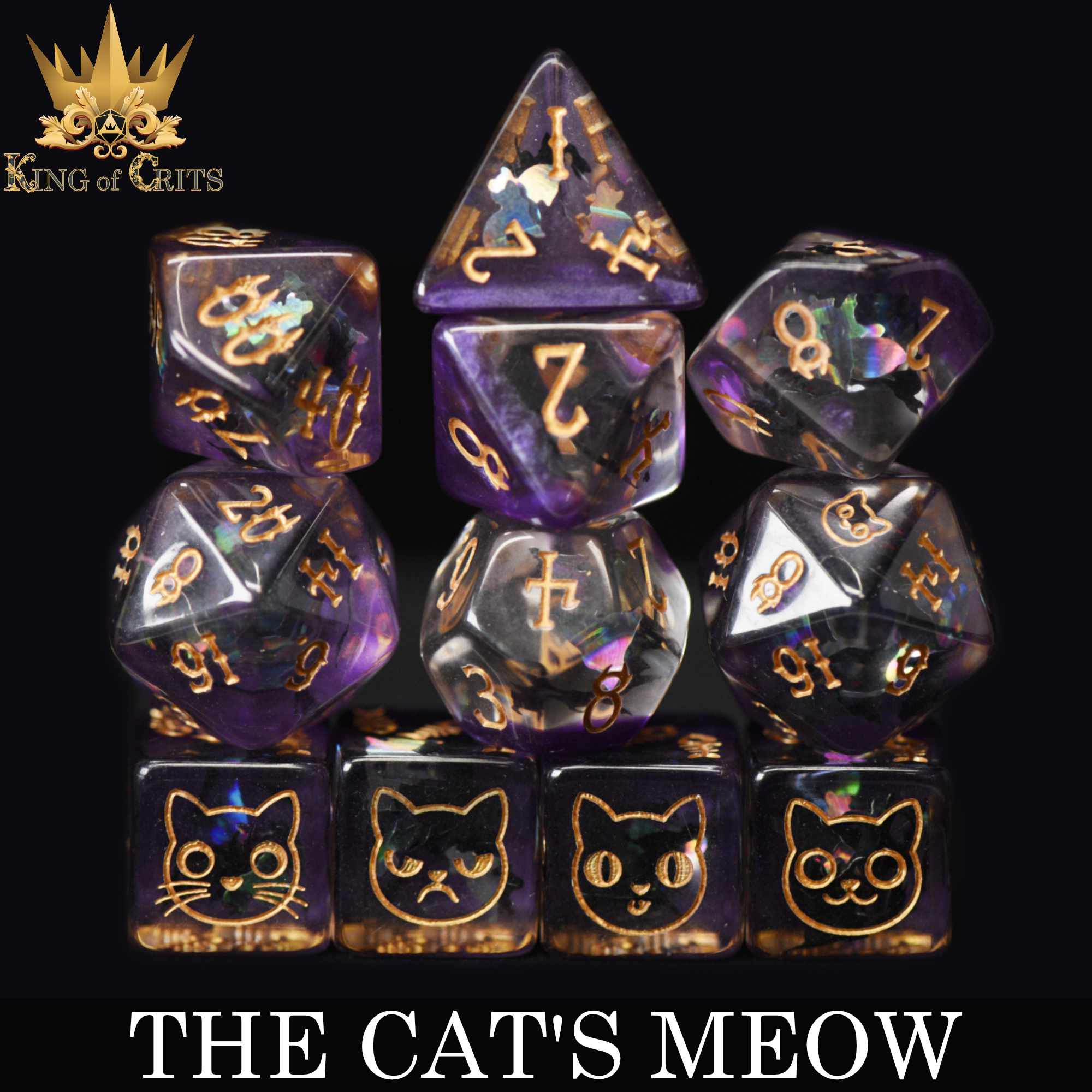 The Cat's Meow - 11 Dice Set