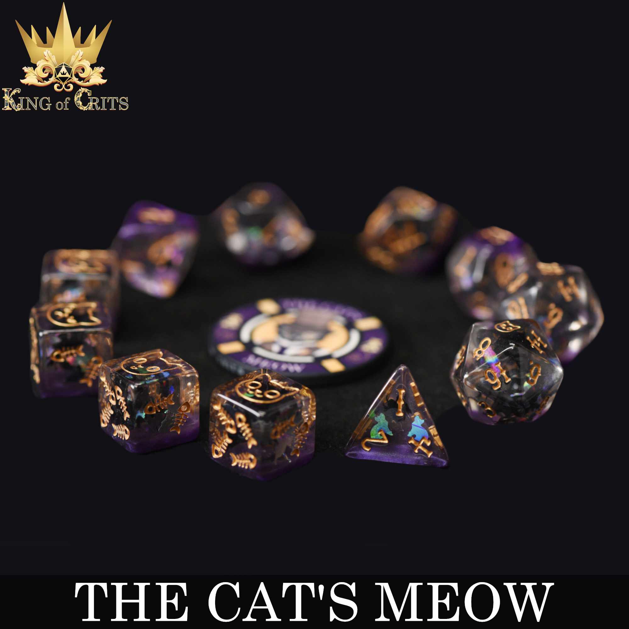 The Cat's Meow - 11 Dice Set