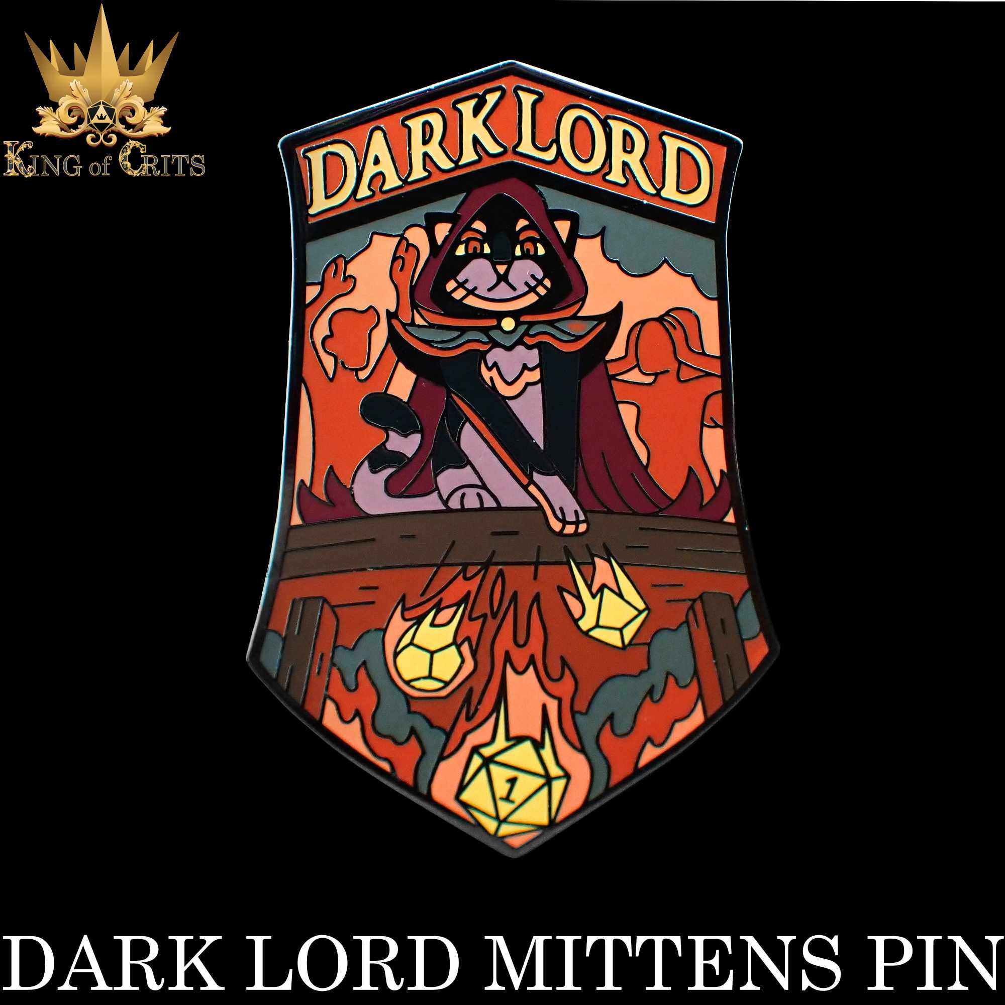 Dark Lord Mittens (Enamel Pin)