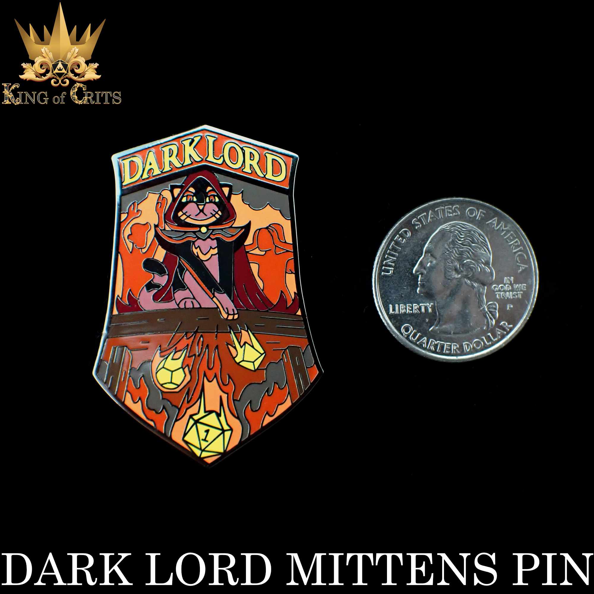 Dark Lord Mittens (Enamel Pin)