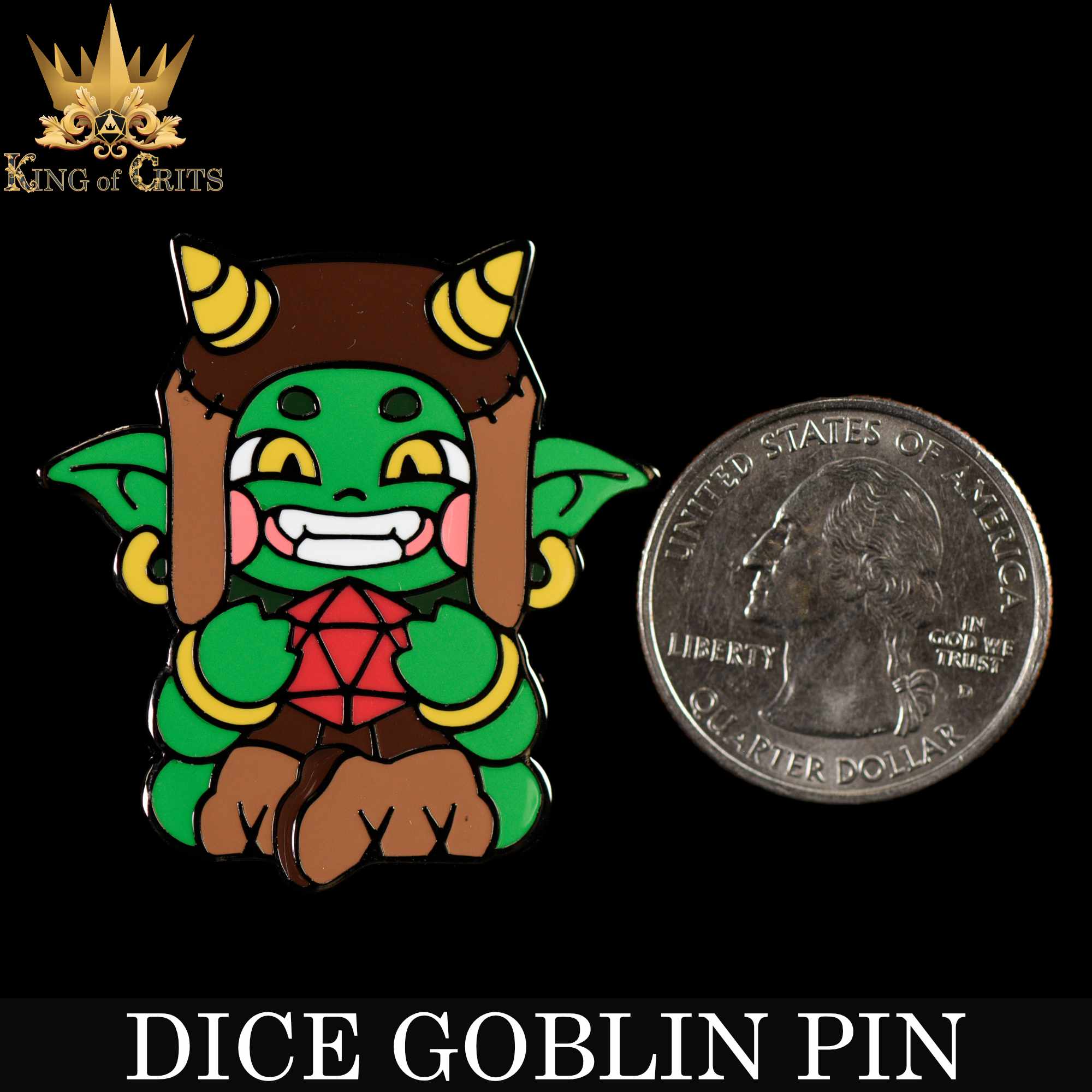 Dice Goblin (Enamel Pin)