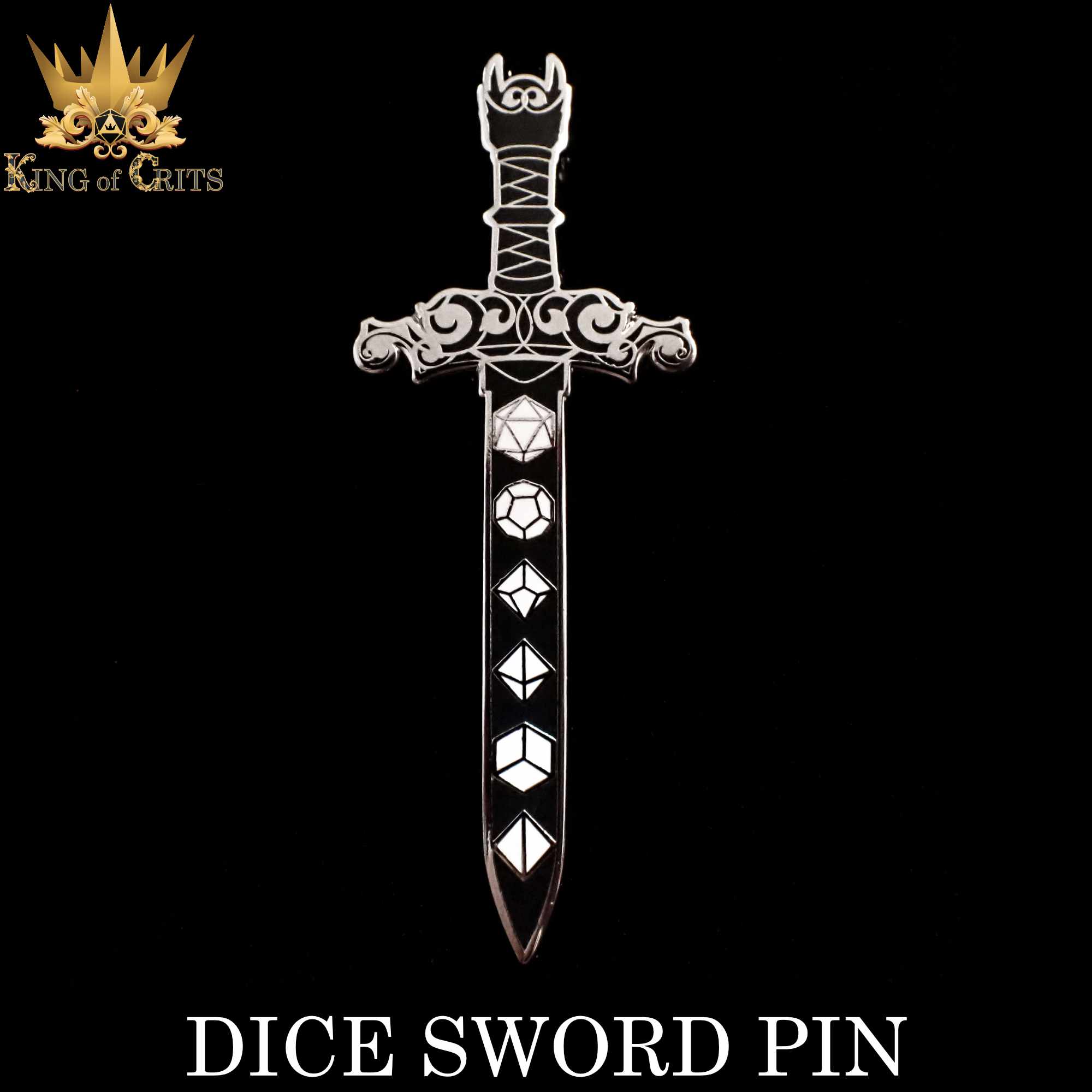 Dice Sword (Enamel Pin)