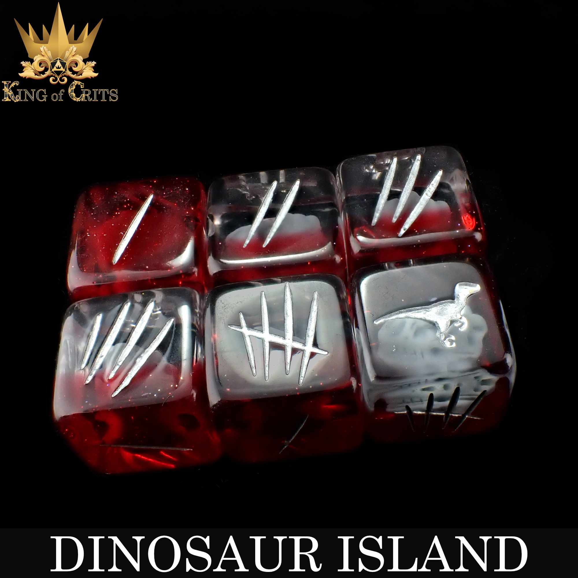 Dinosaur Island - 11 Dice Set