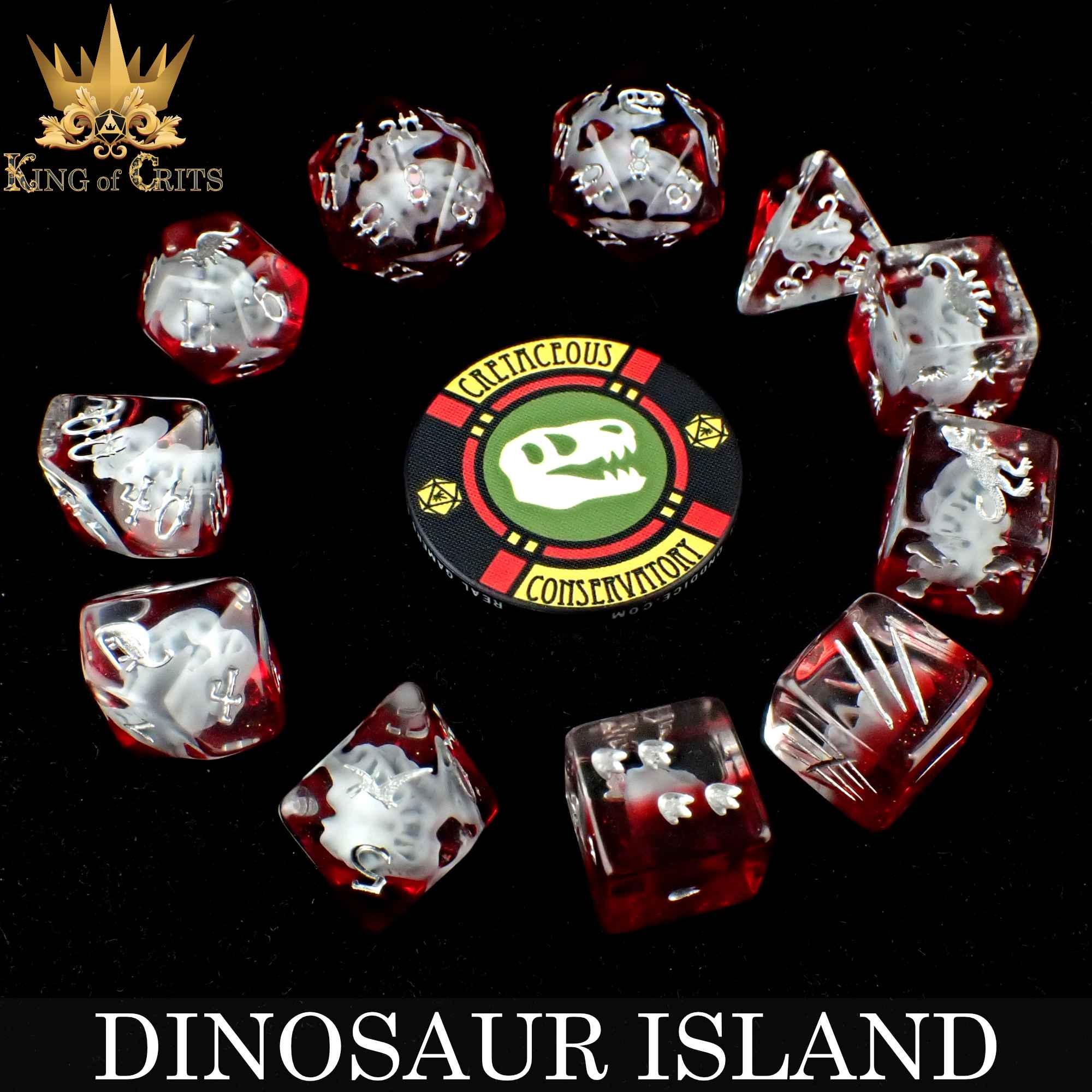 Dinosaur Island - 11 Dice Set