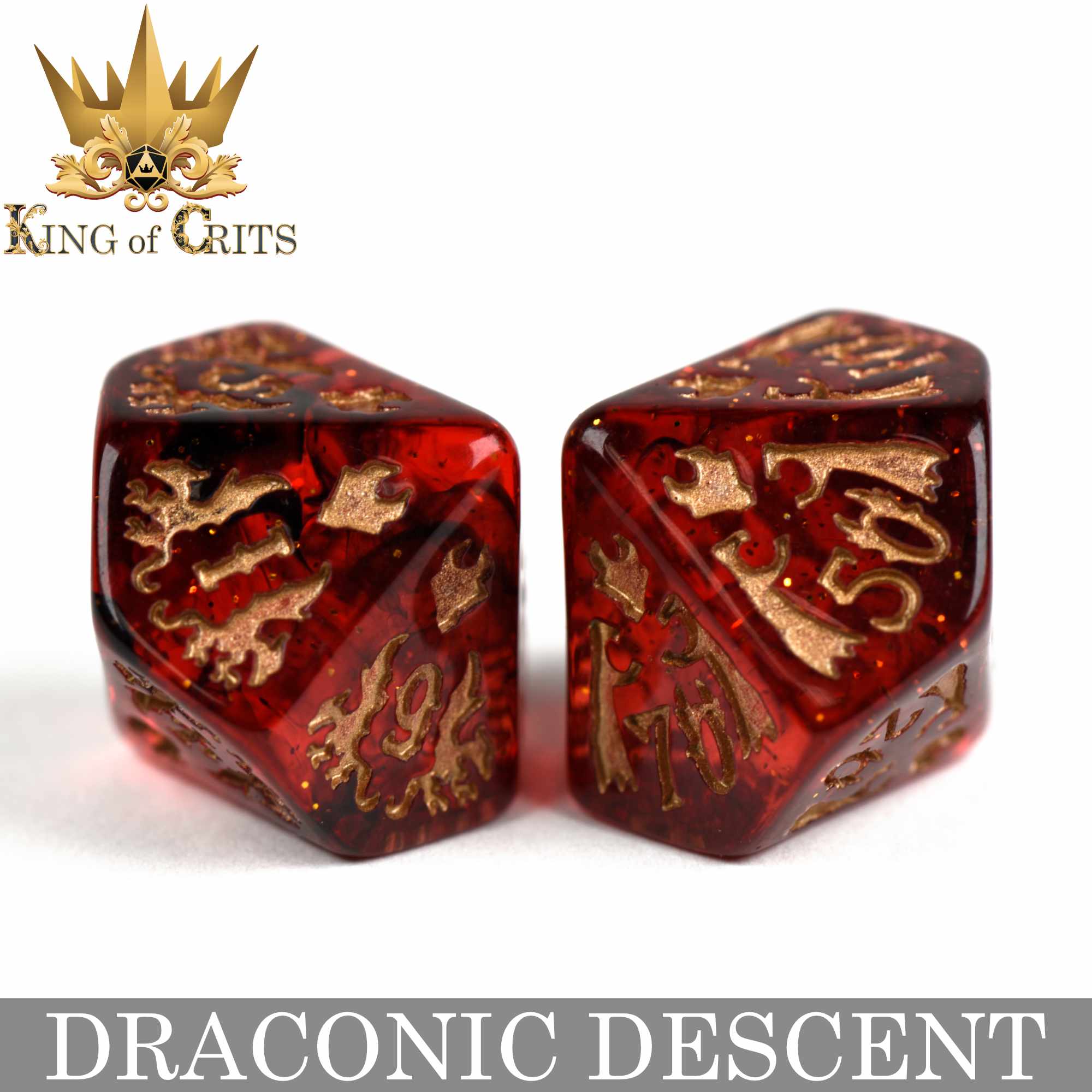 Draconic Descent - 11 Dice Set