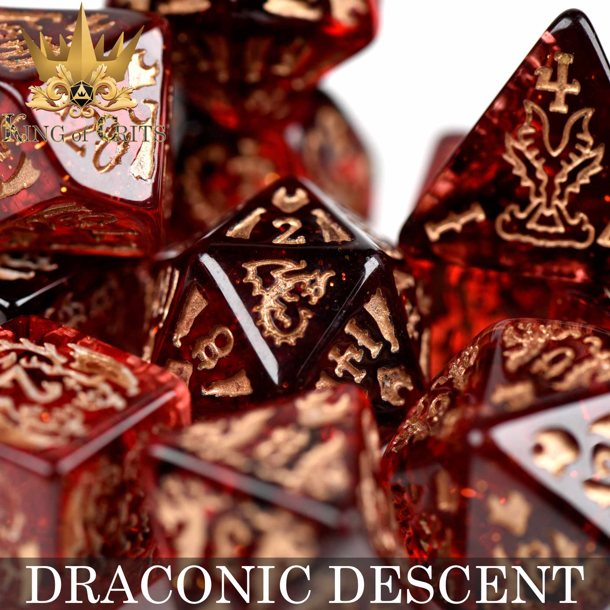 Draconic Descent - 11 Dice Set