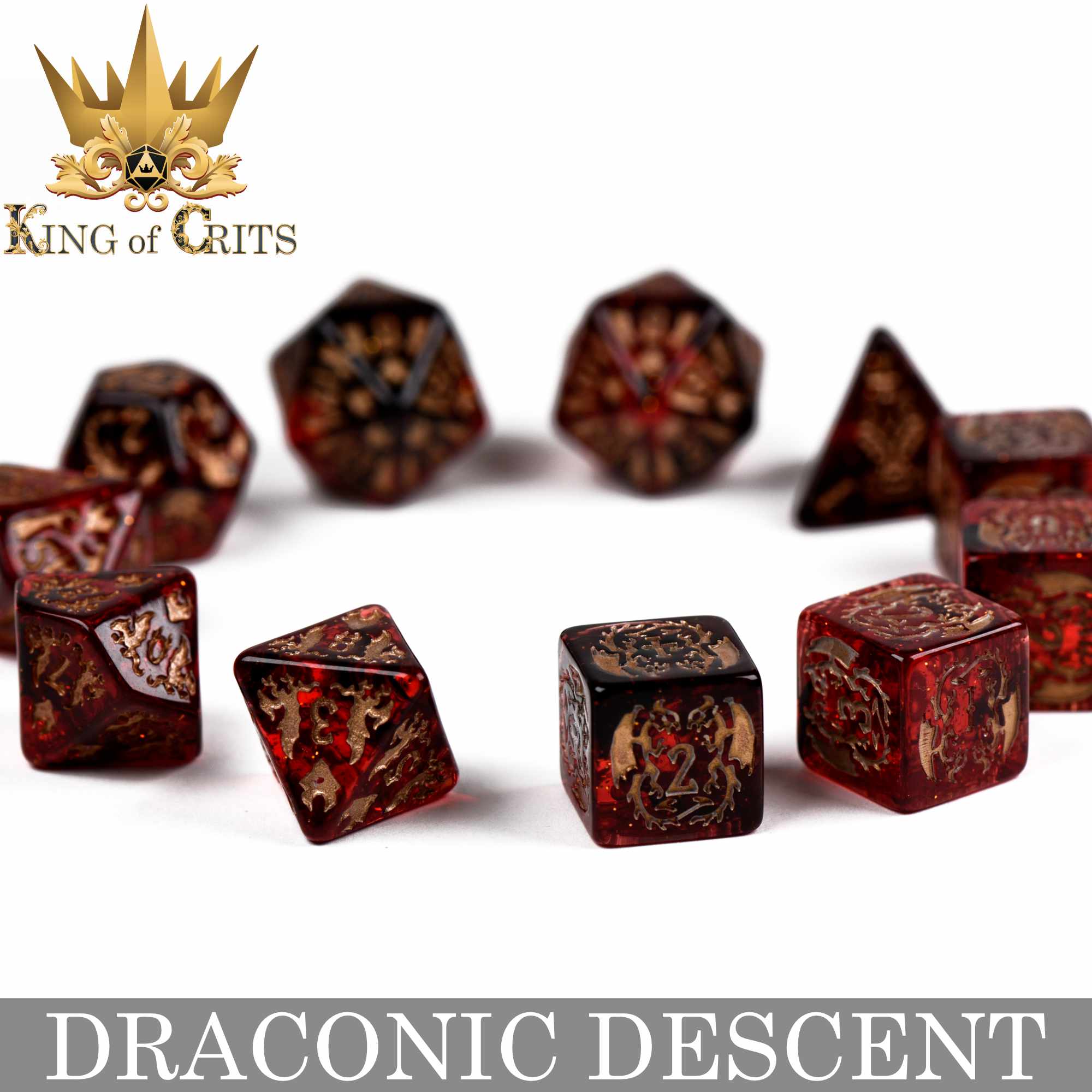 Draconic Descent - 11 Dice Set