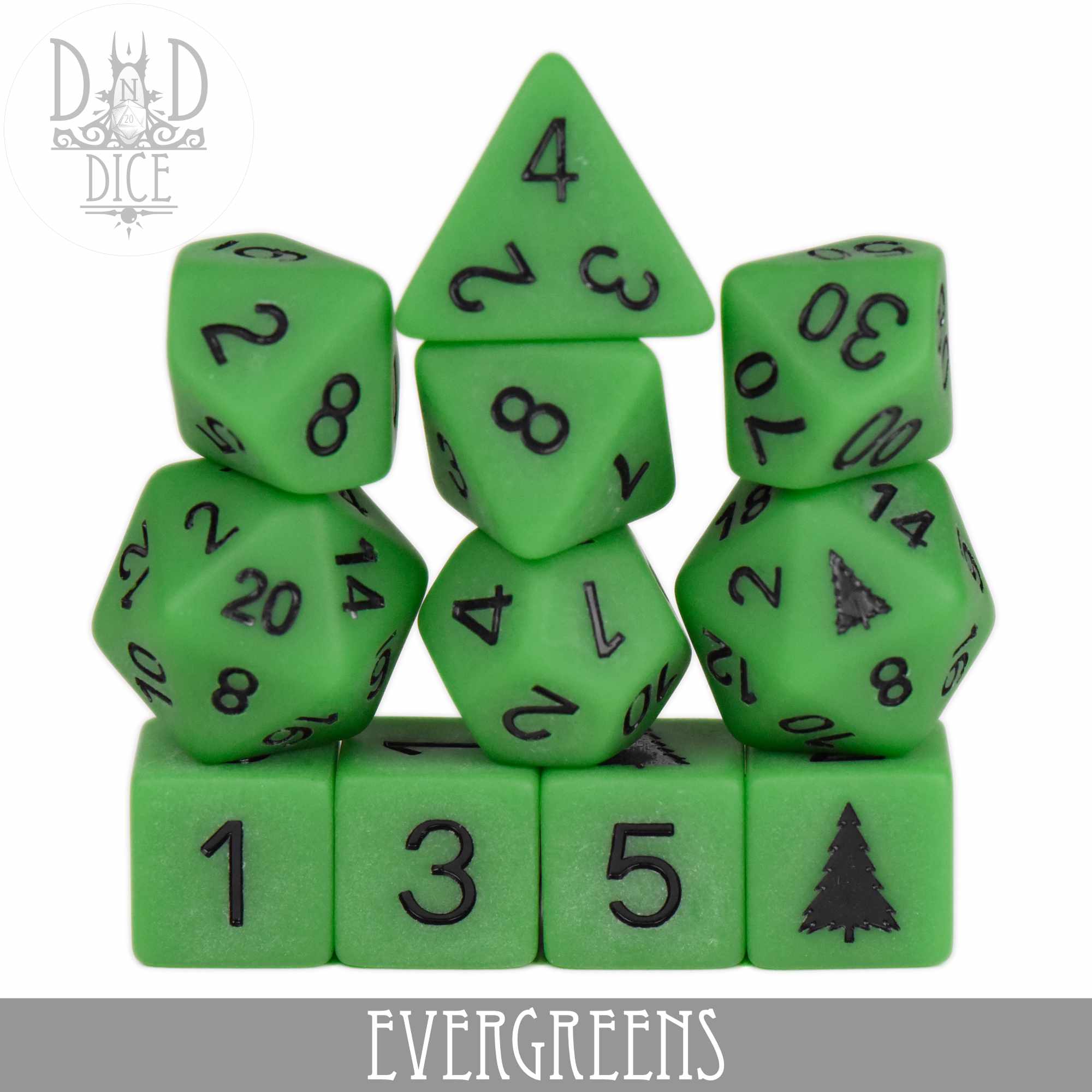 Evergreens 11 Dice Set