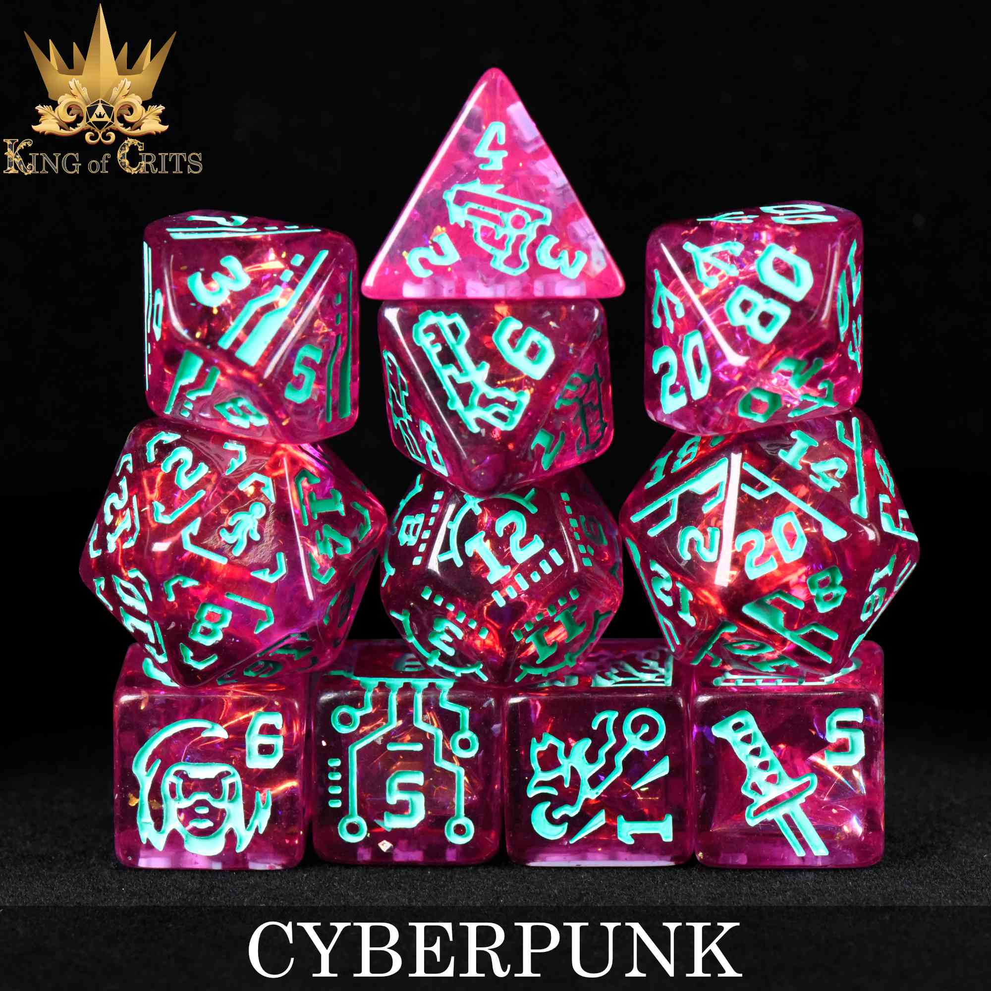 Cyberpunk - 11 Dice Set