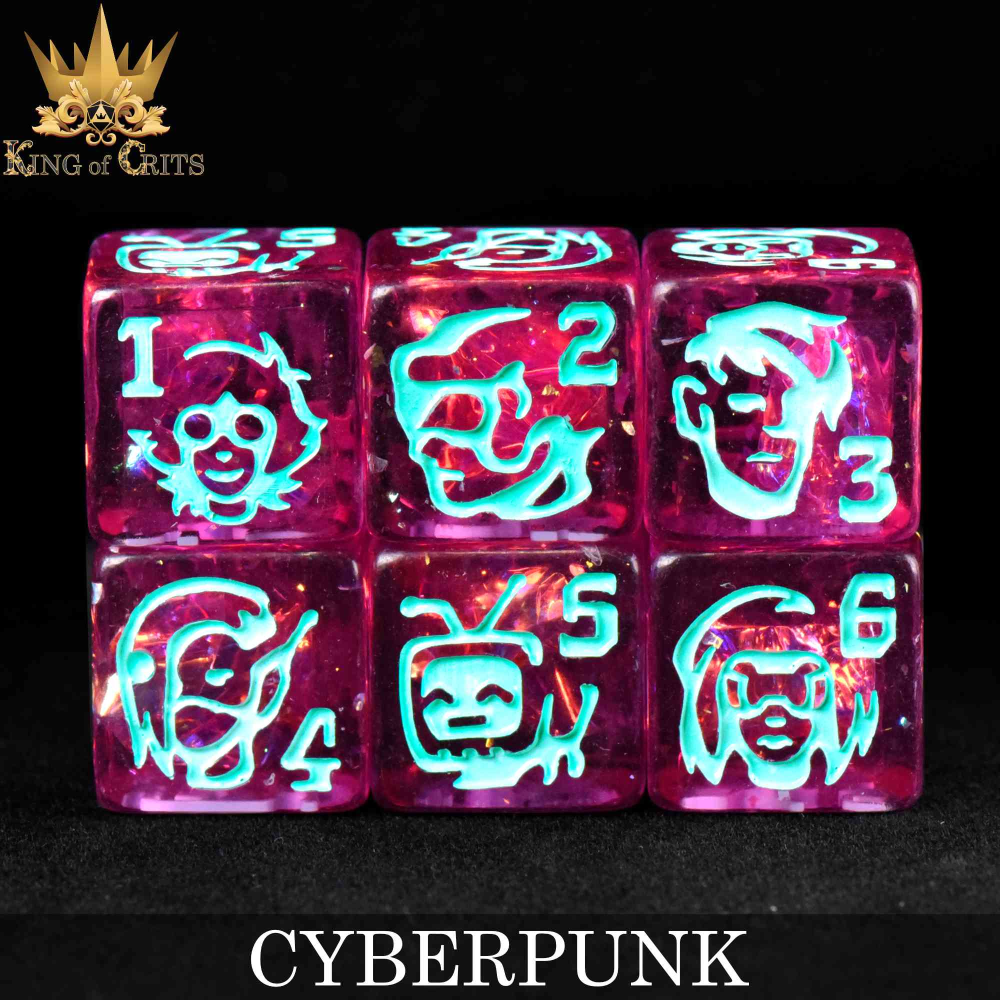 Cyberpunk - 11 Dice Set