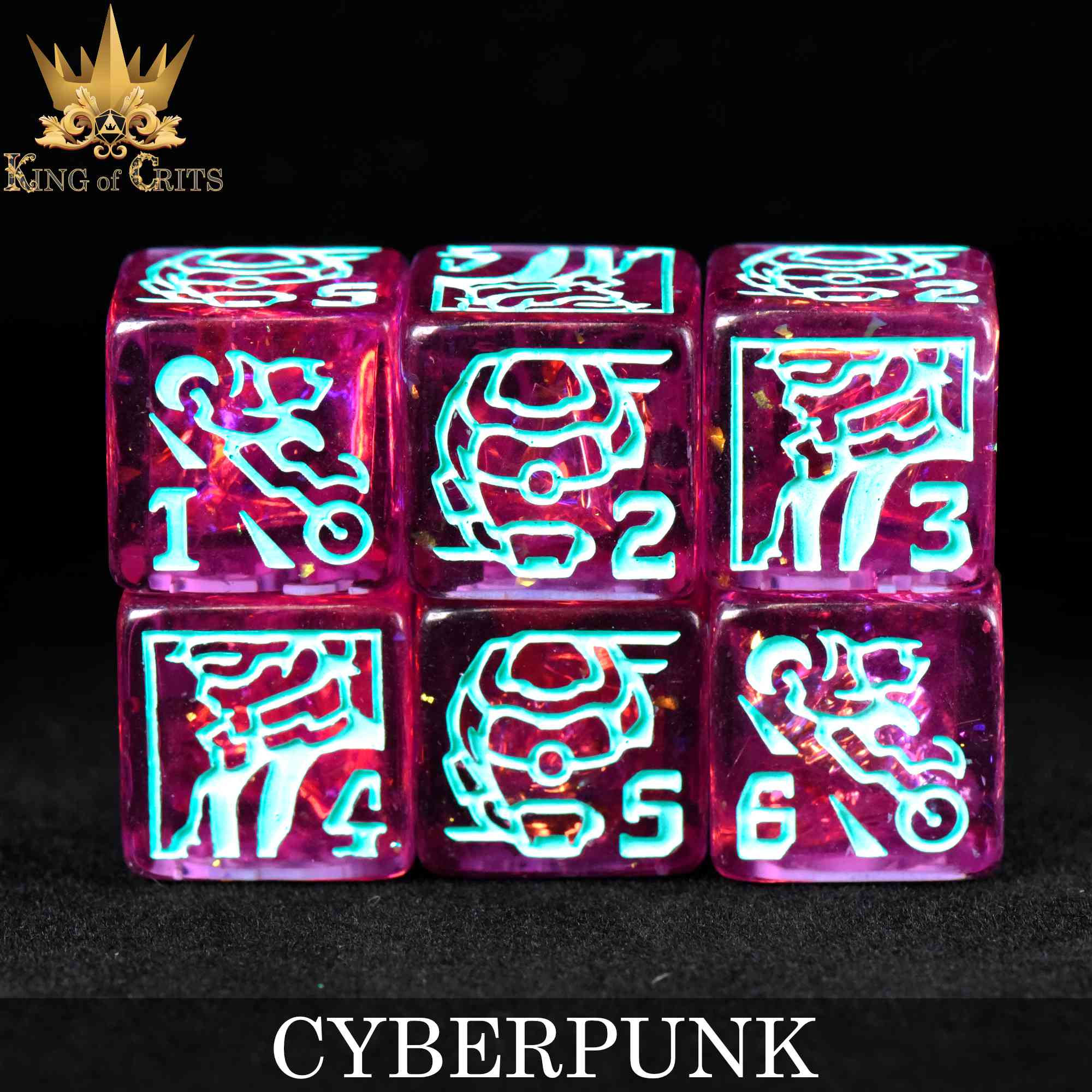 Cyberpunk - 11 Dice Set