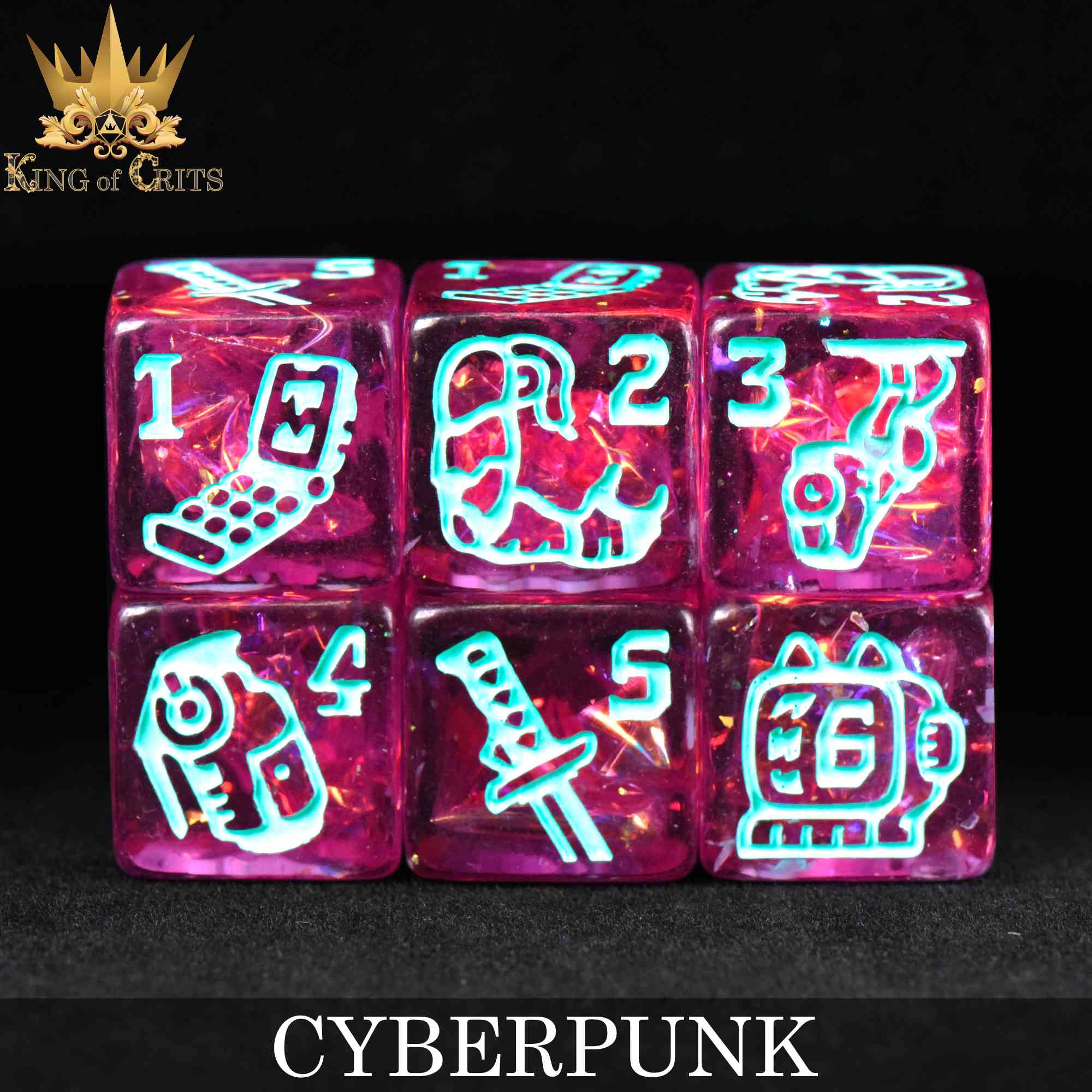 Cyberpunk - 11 Dice Set