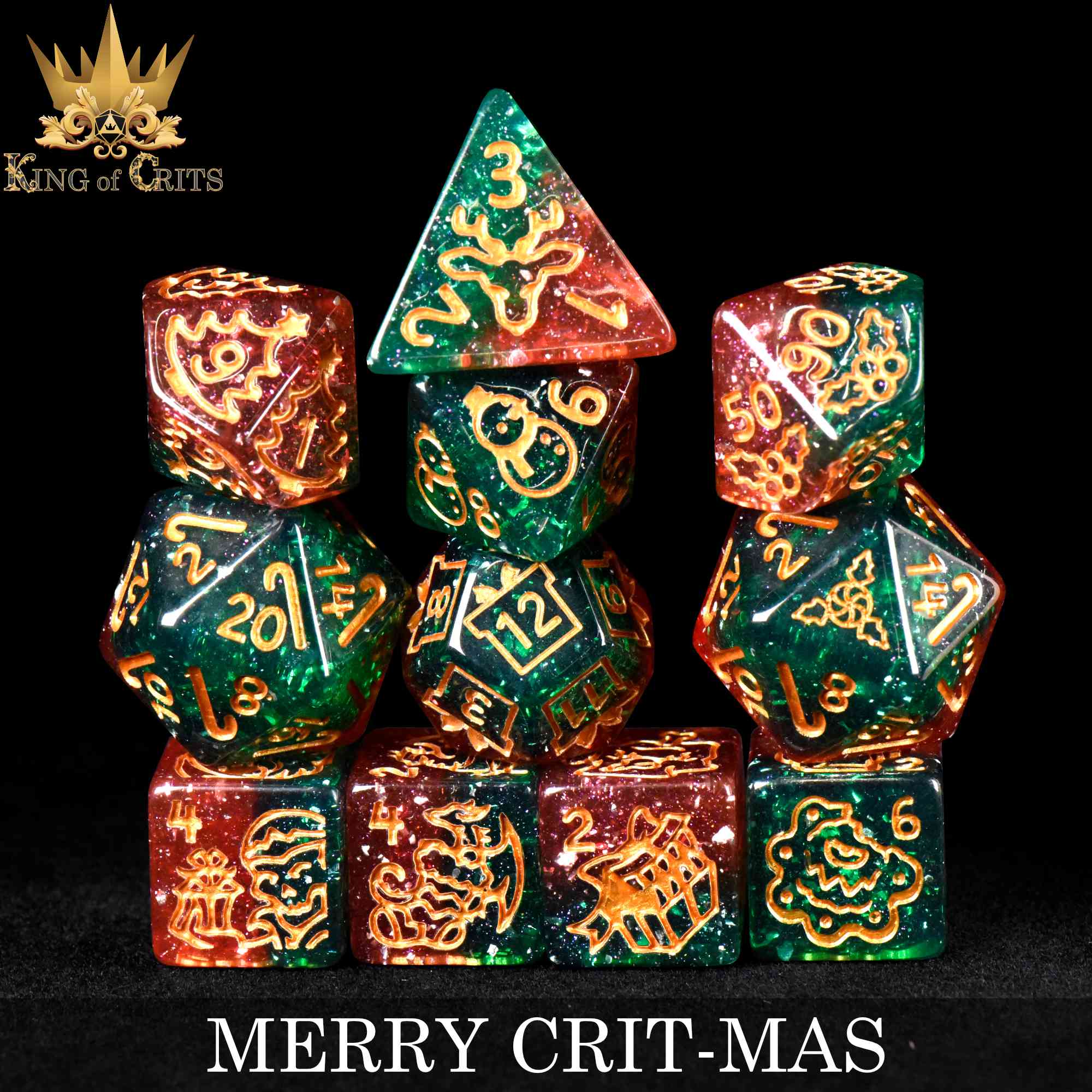 Merry Crit-Mas - 11 Dice Set