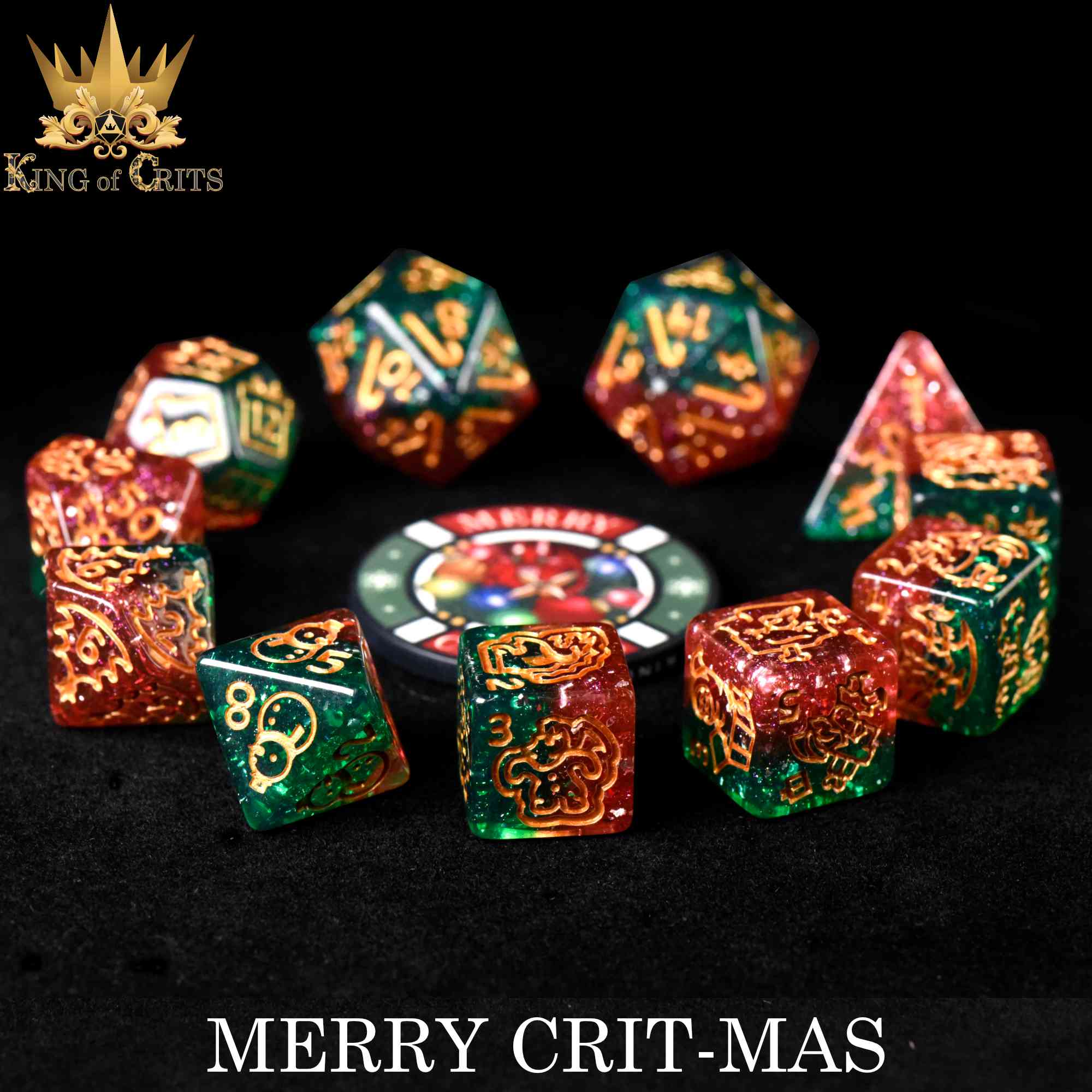 Merry Crit-Mas - 11 Dice Set