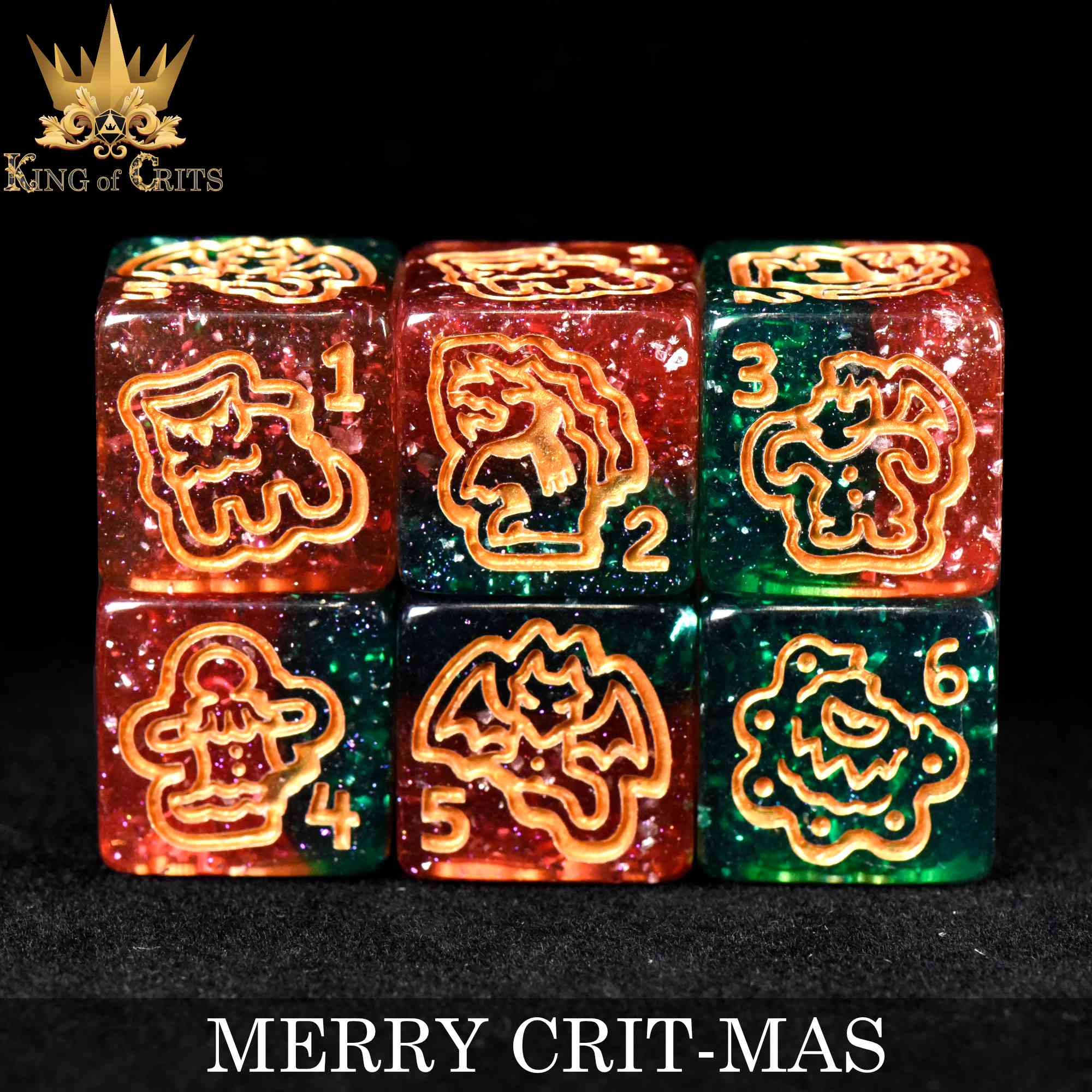 Merry Crit-Mas - 11 Dice Set