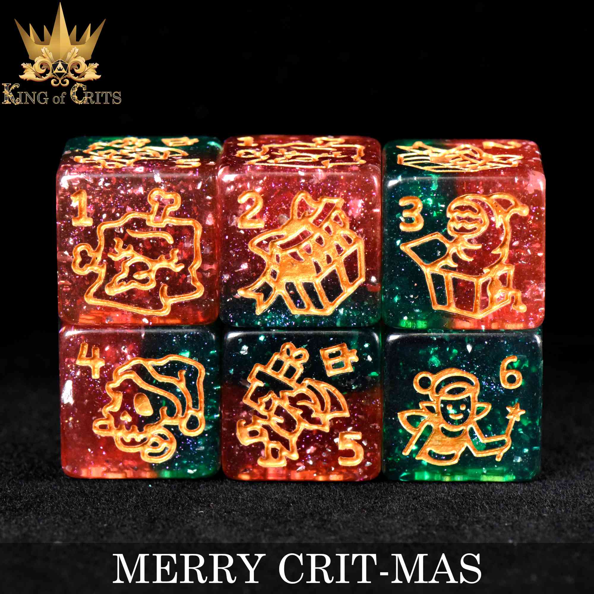 Merry Crit-Mas - 11 Dice Set