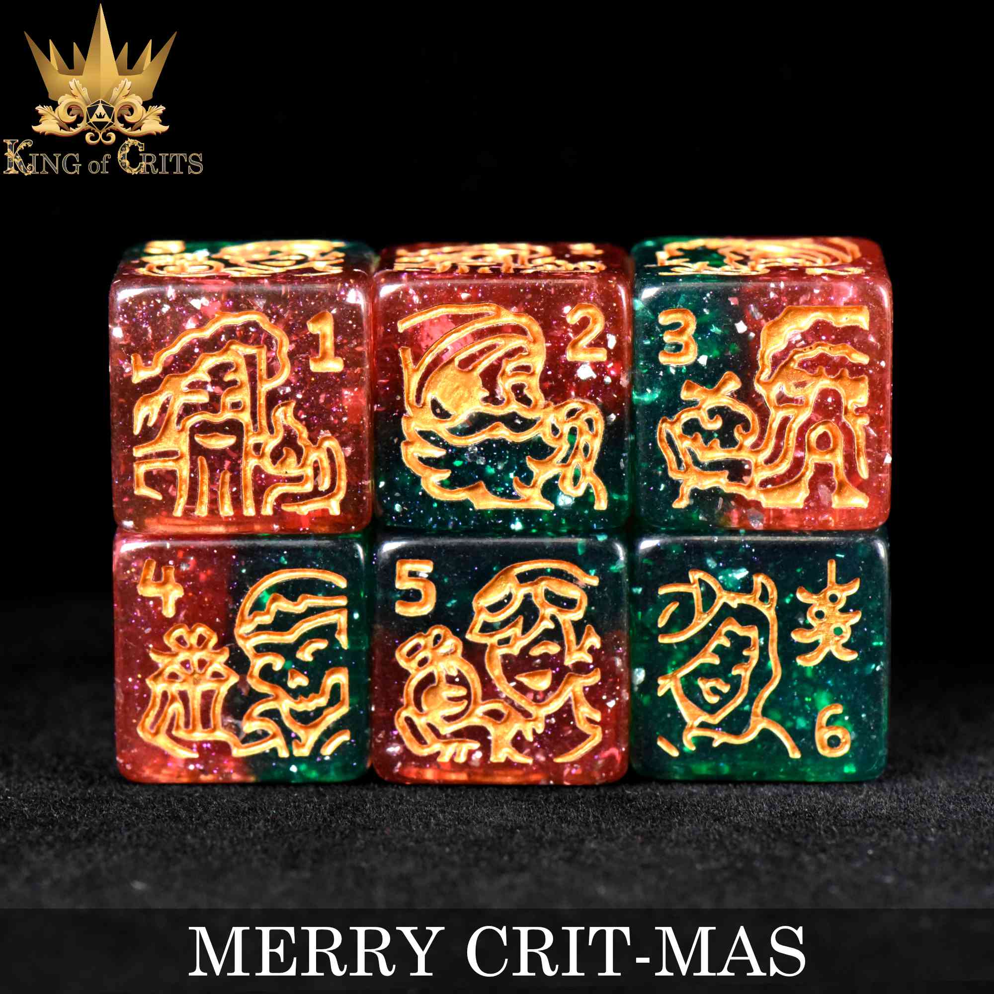 Merry Crit-Mas - 11 Dice Set