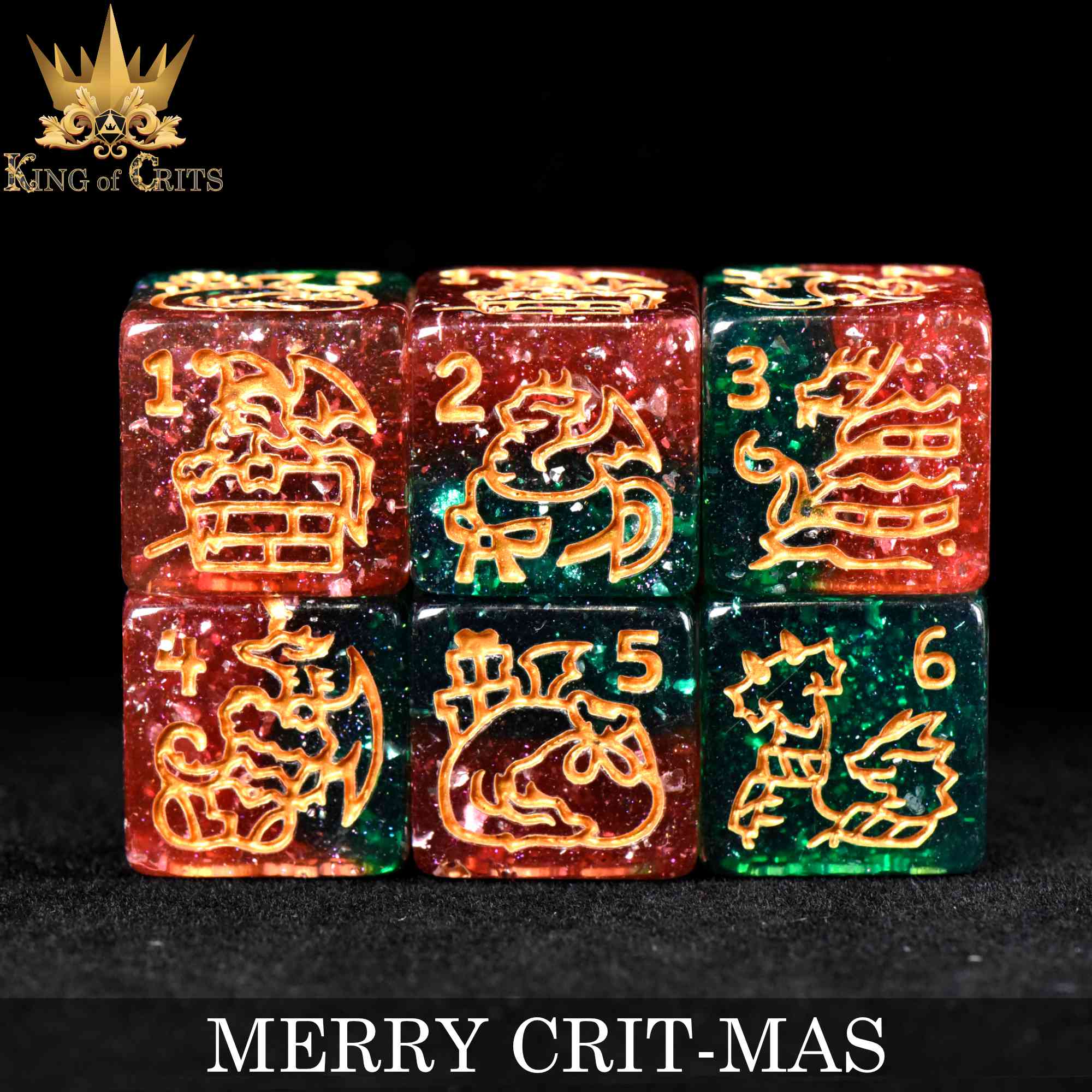 Merry Crit-Mas - 11 Dice Set