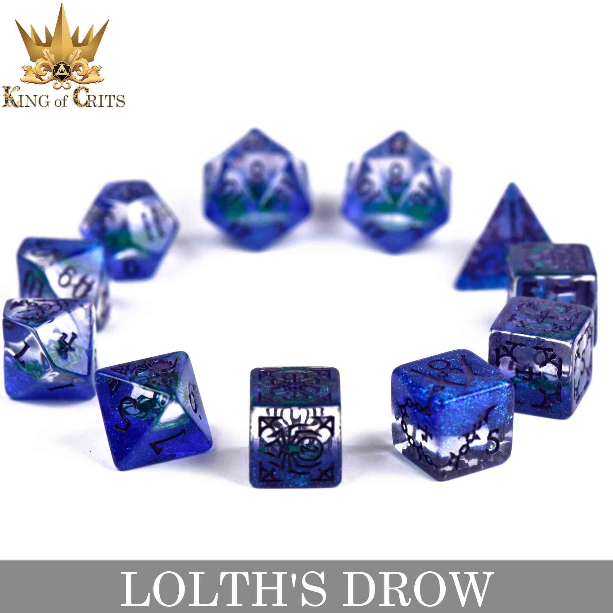 Lolth's Drow - 11 Dice Set