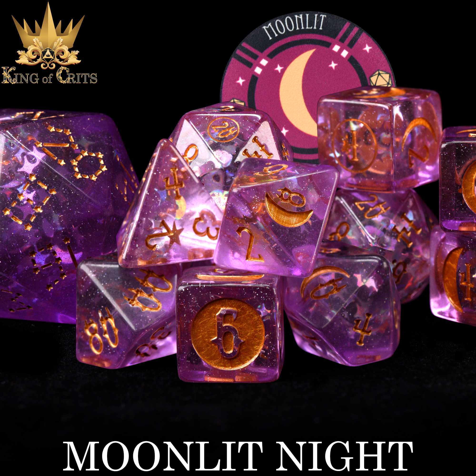 Moonlit Night - 12 Dice Set