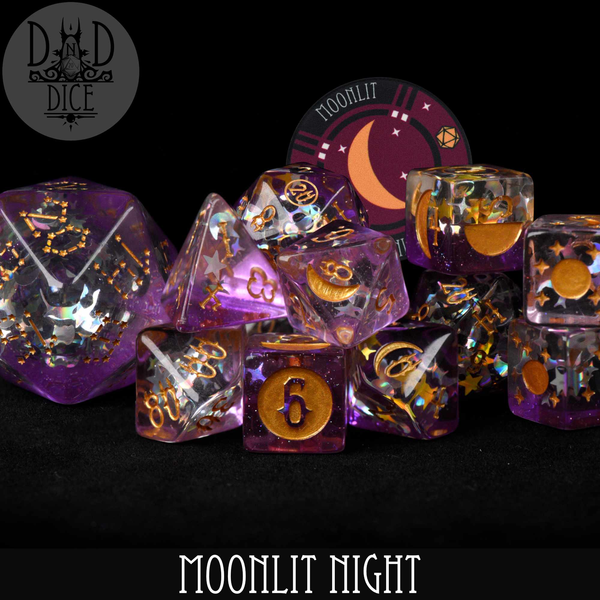 Moonlit Night - 12 Dice Set