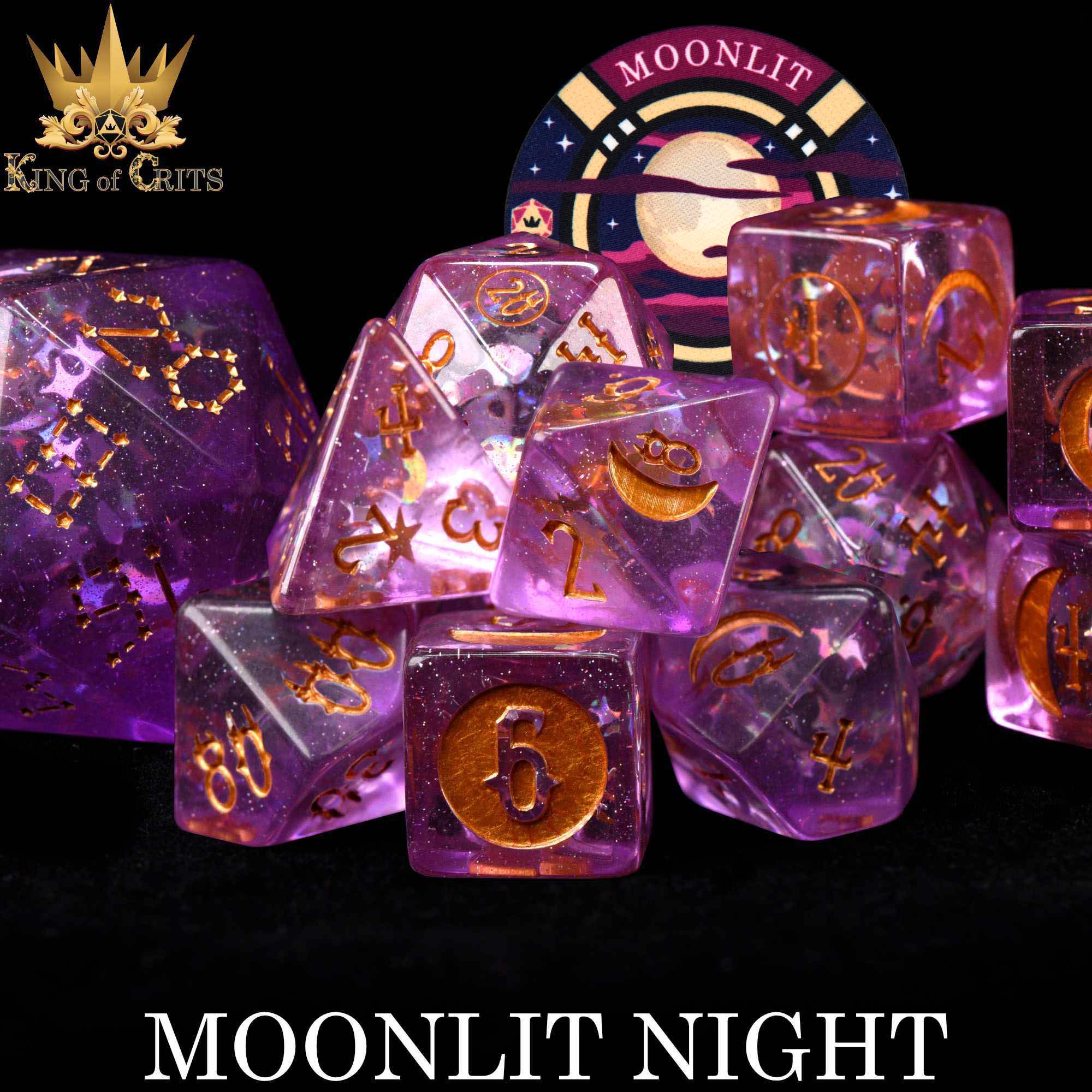 Moonlit Night - 12 Dice Set