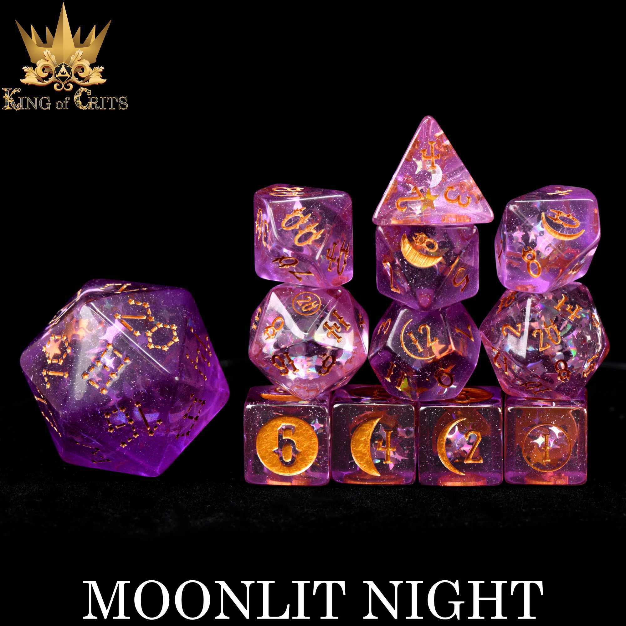 Moonlit Night - 12 Dice Set