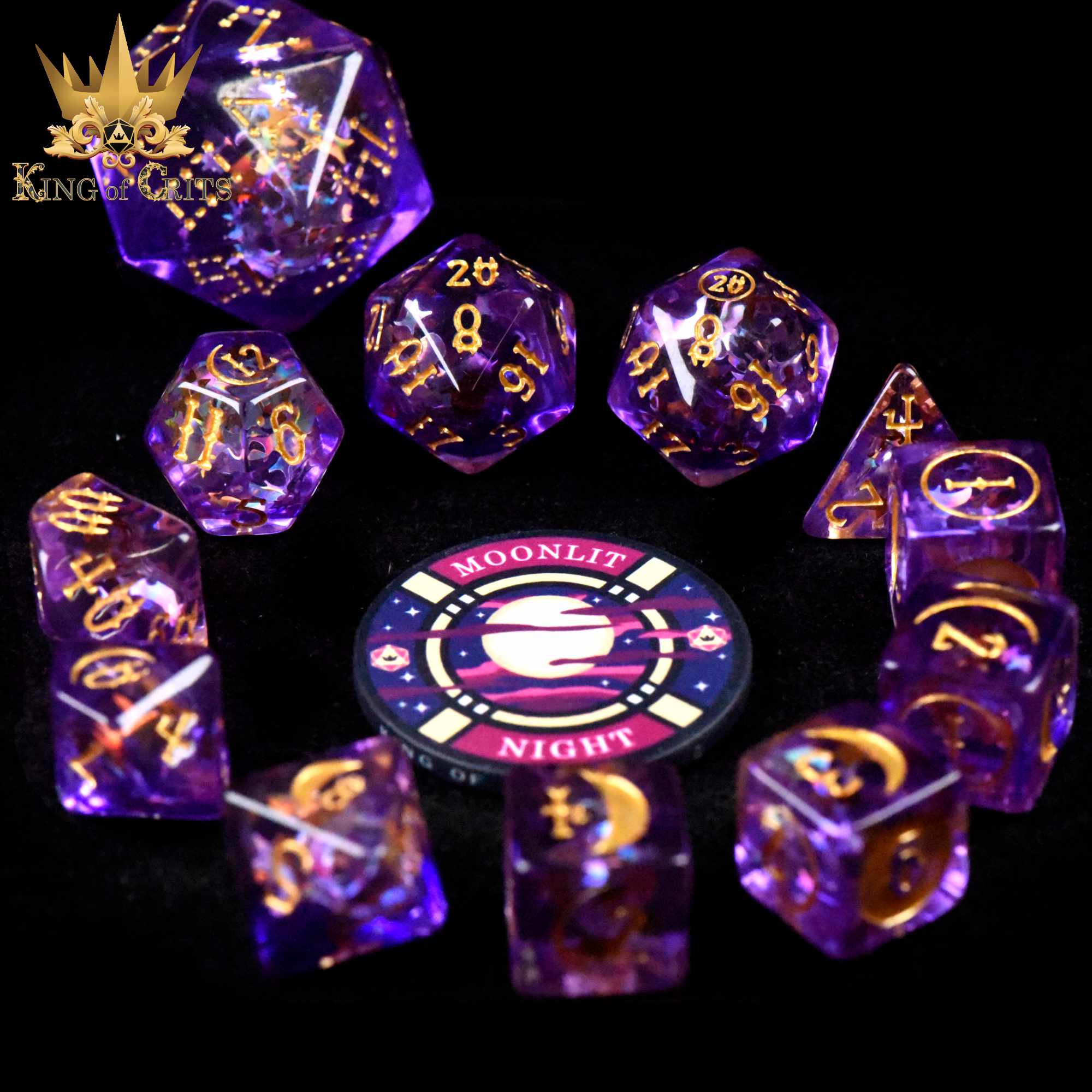 Moonlit Night - 12 Dice Set