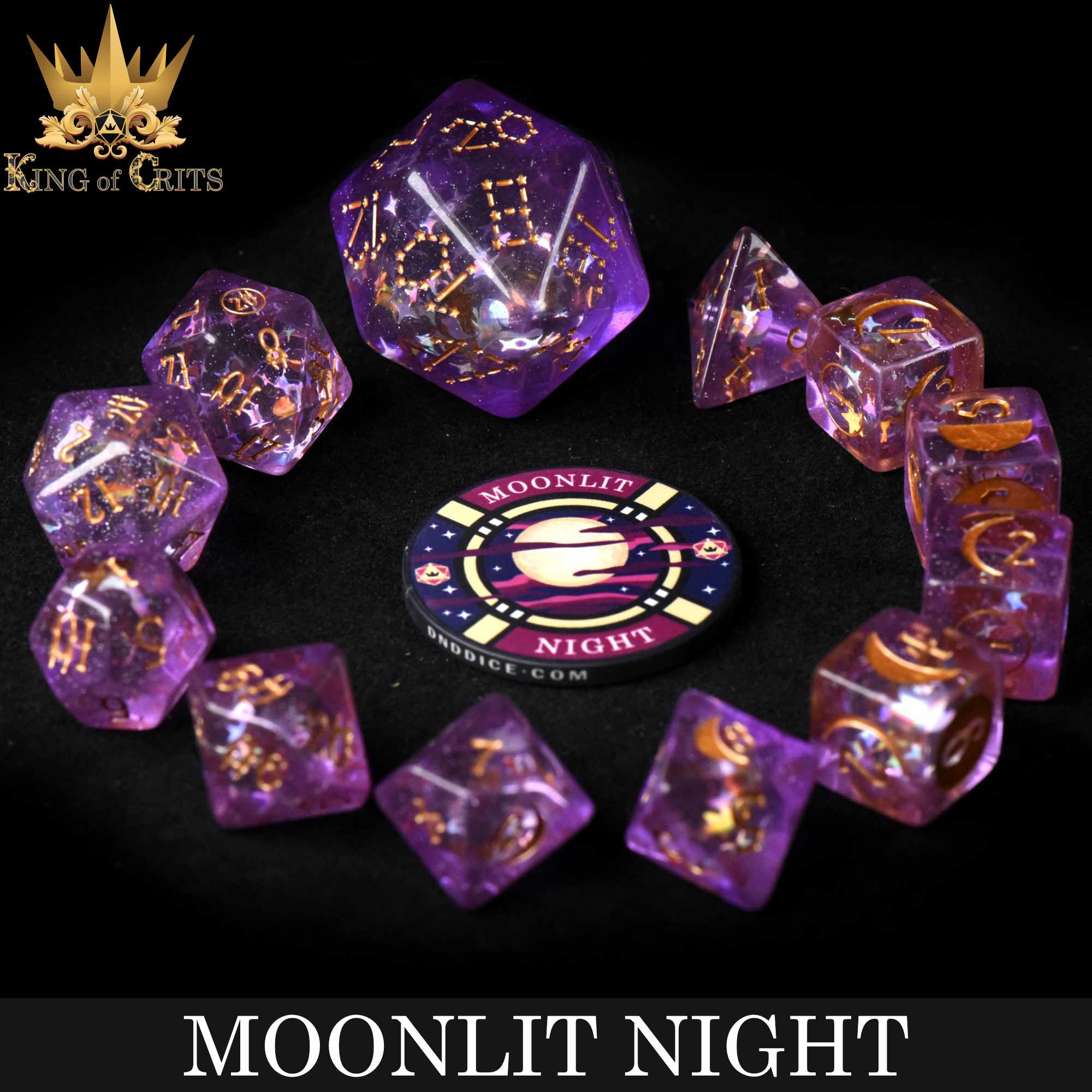 Moonlit Night - 12 Dice Set