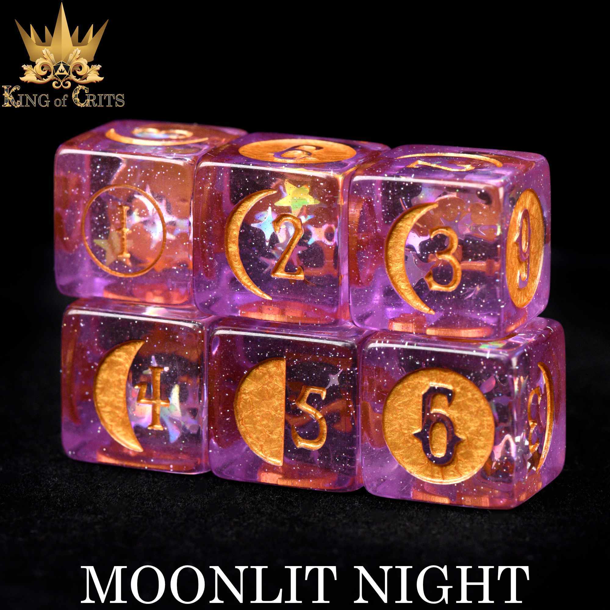 Moonlit Night - 12 Dice Set