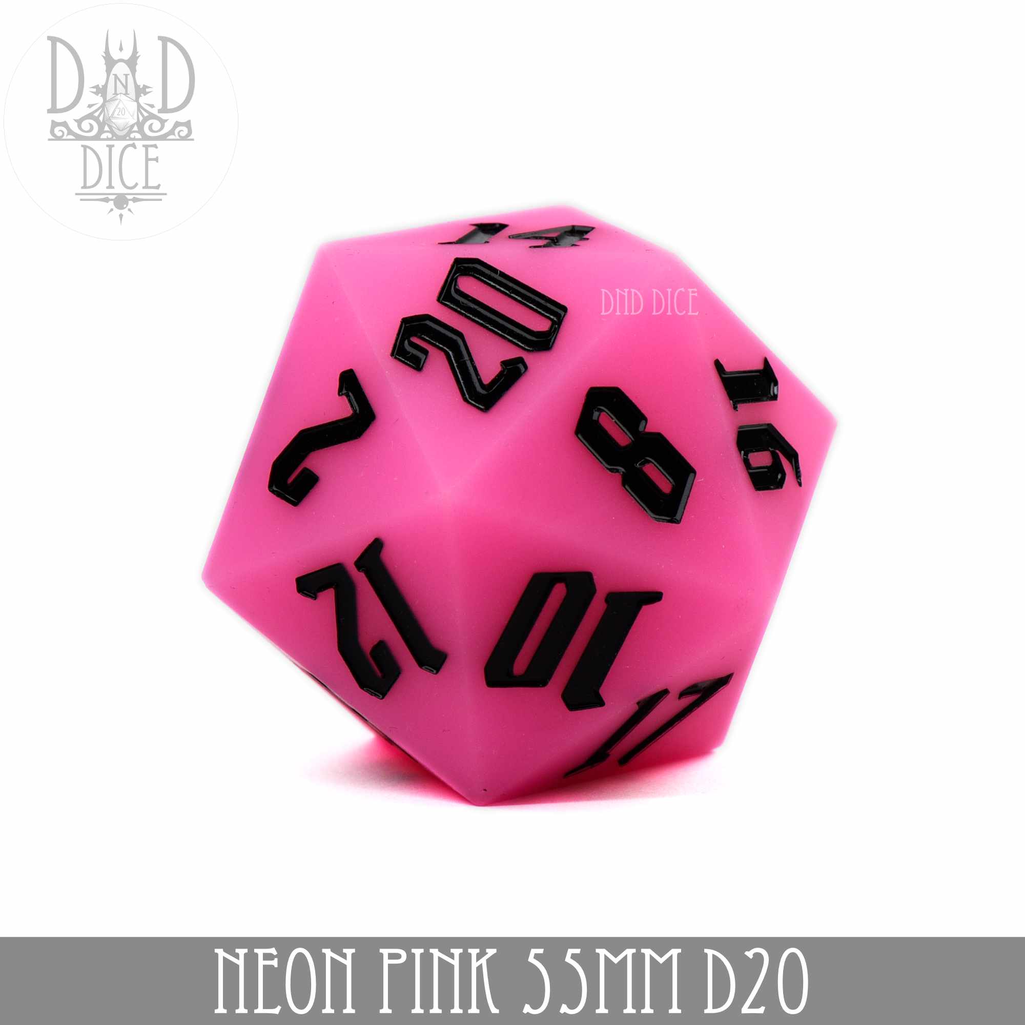 55mm D20 Neon Pink (Silicone)