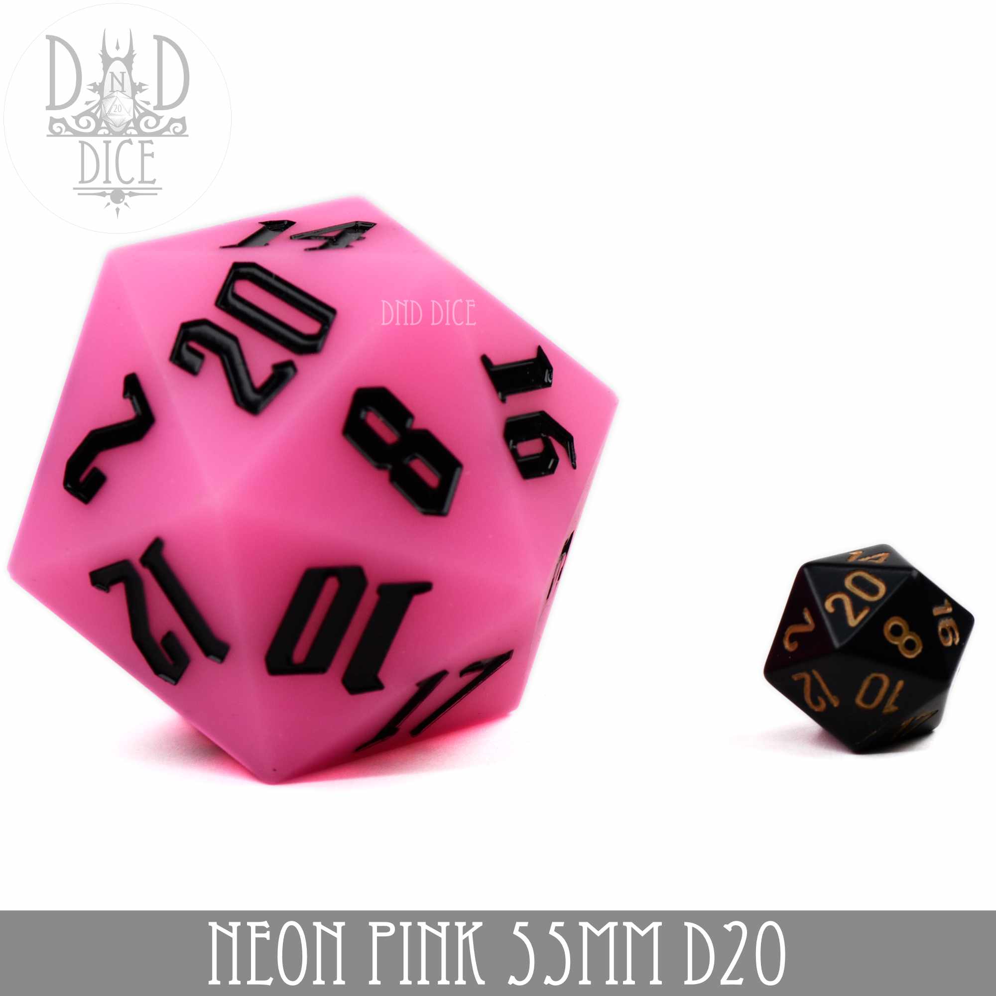 55mm D20 Neon Pink (Silicone)