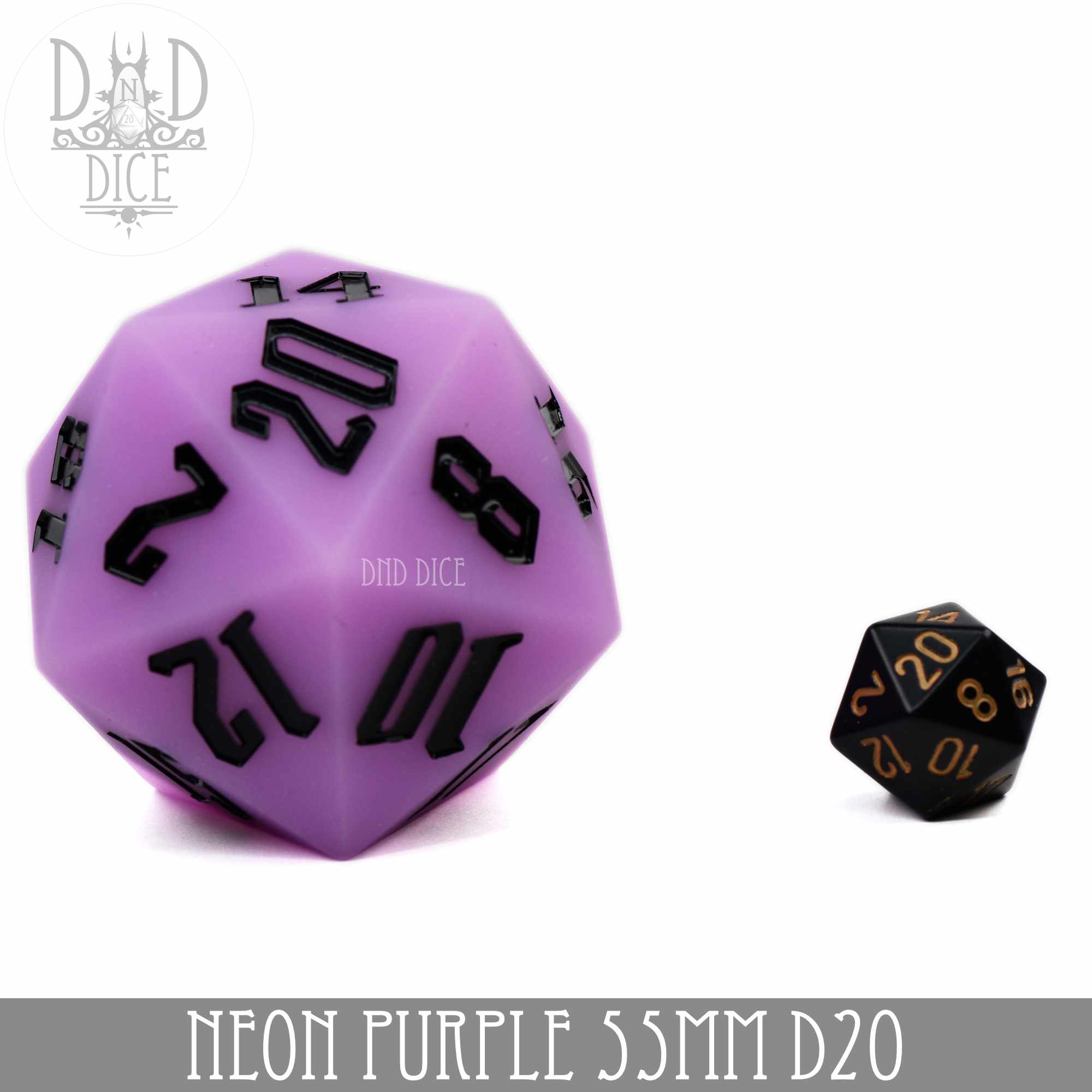 55mm D20 Neon Purple (Silicone)