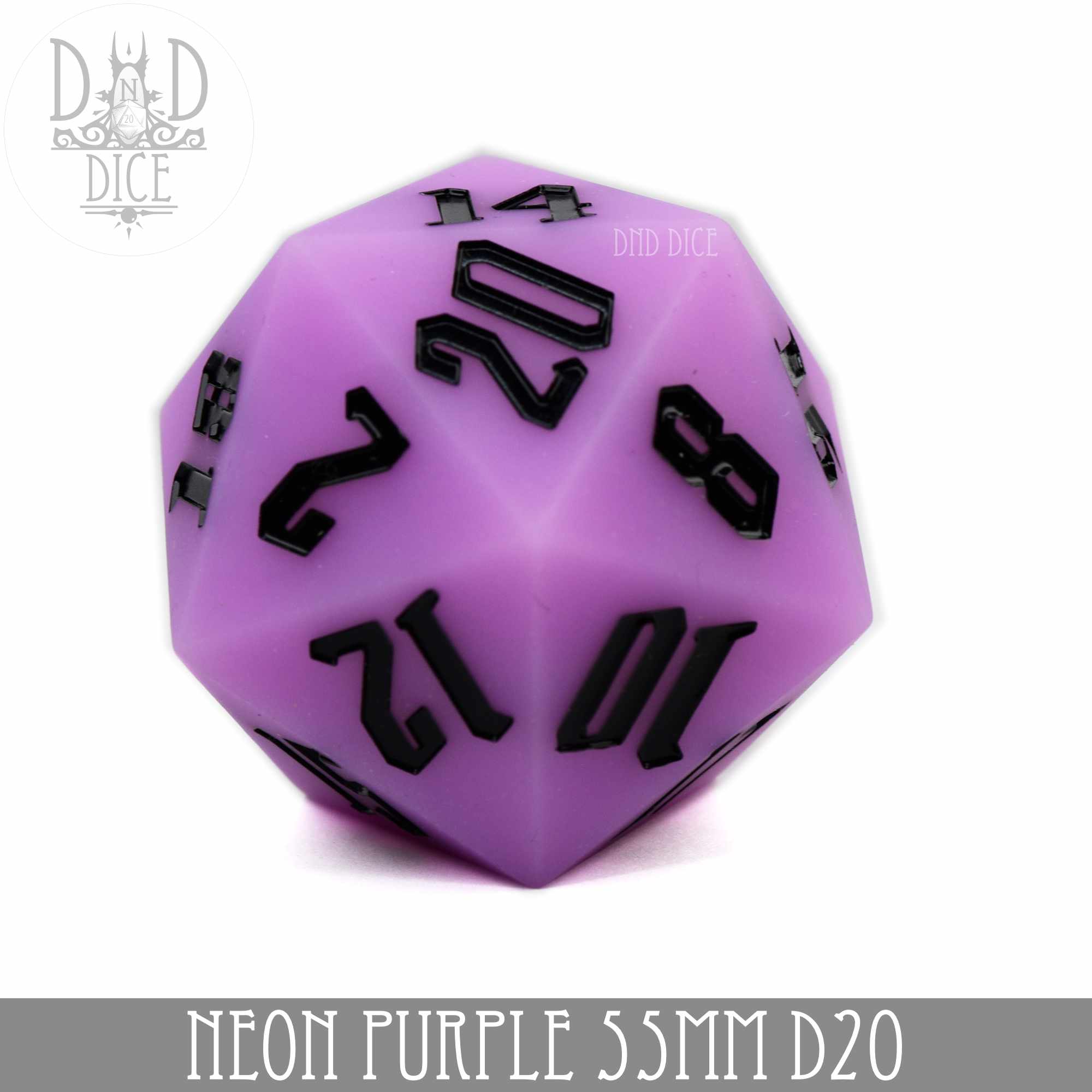 55mm D20 Neon Purple (Silicone)