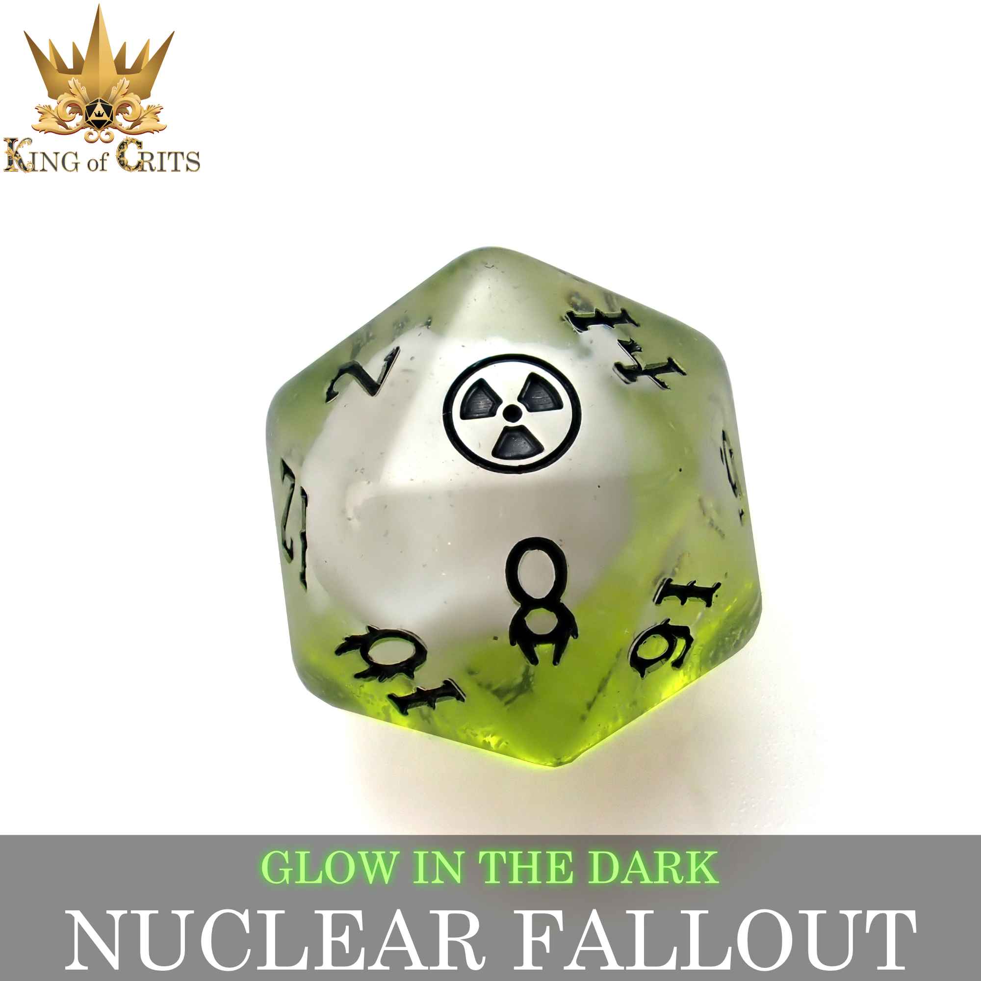 Nuclear Fallout - 11 Dice Set (Glow)