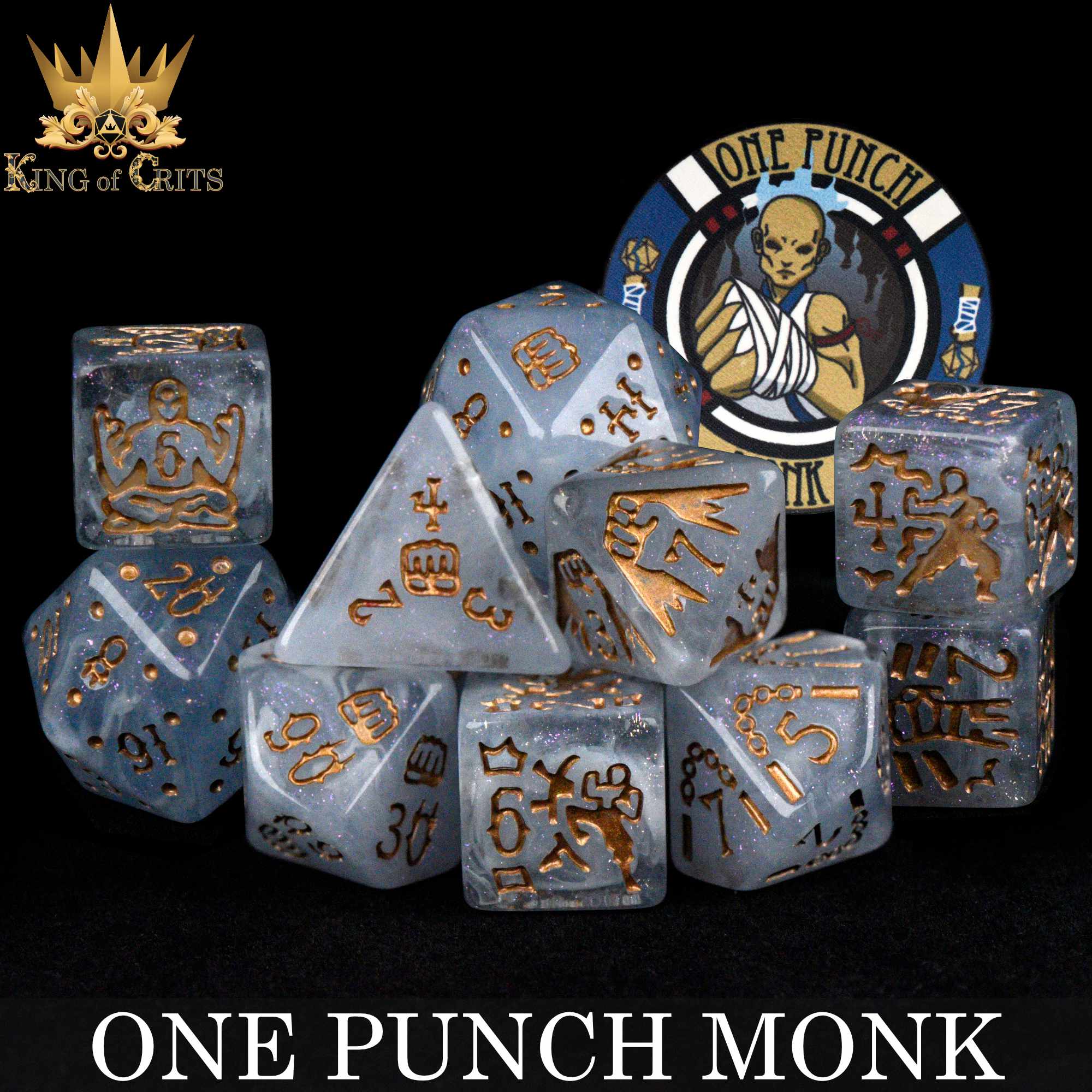 One Punch Monk - 11 Dice Set