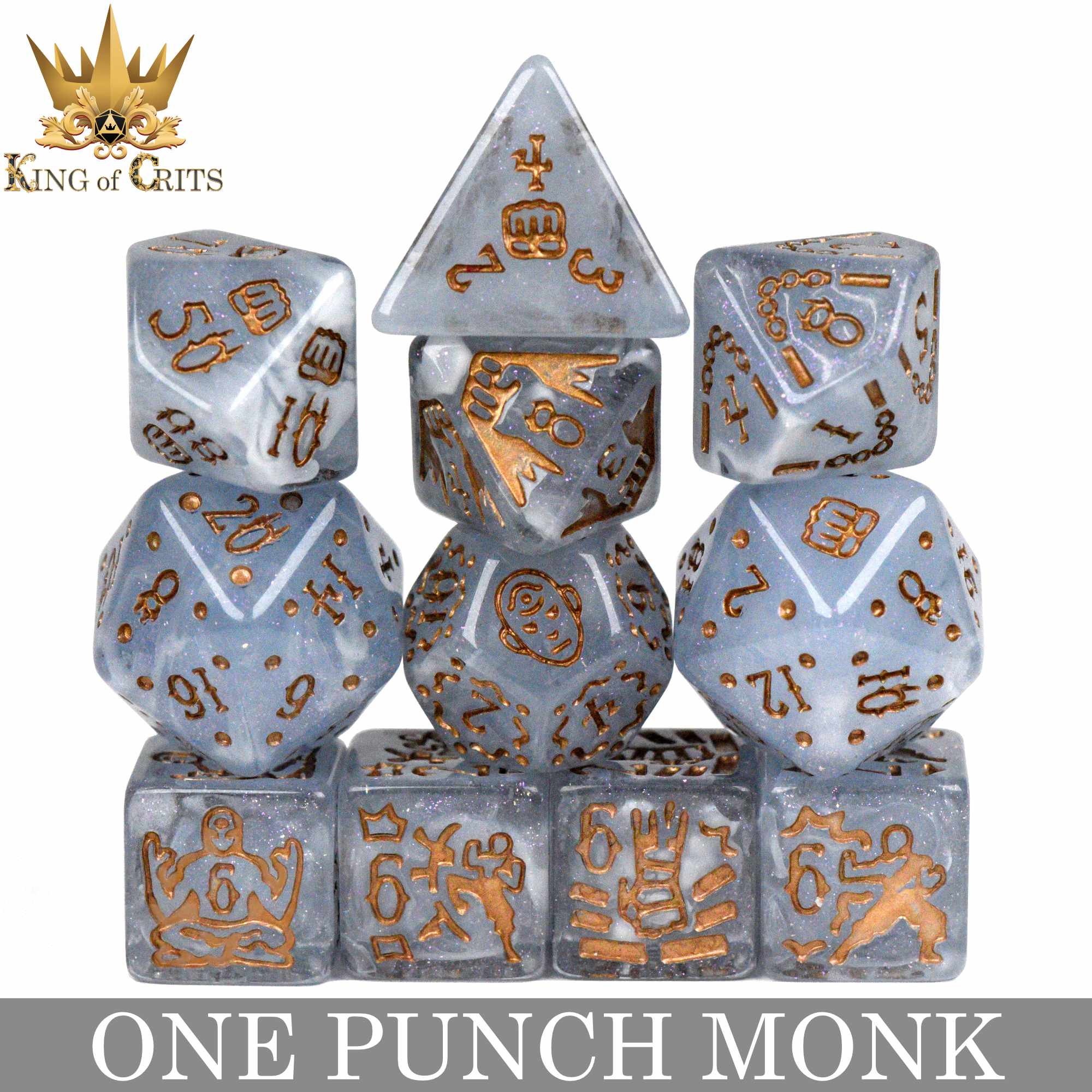 One Punch Monk - 11 Dice Set