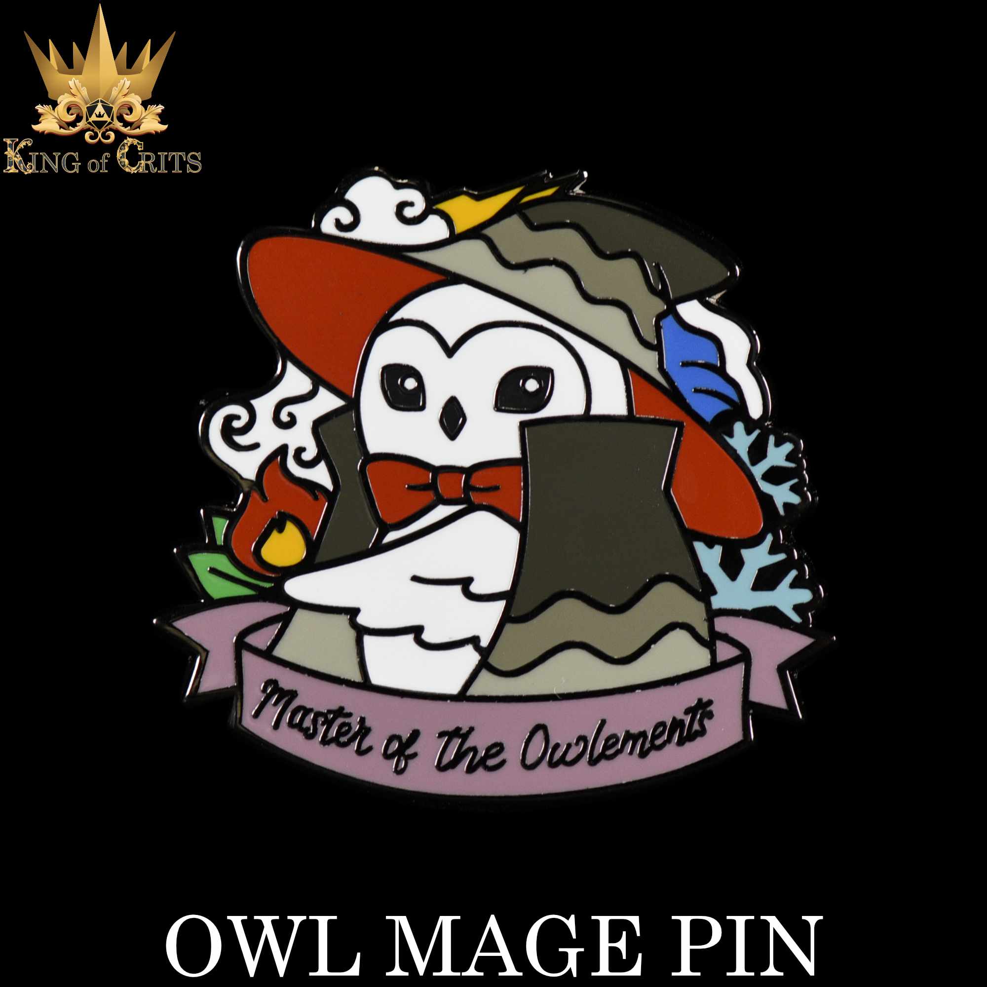 Owl Mage (Enamel Pin)