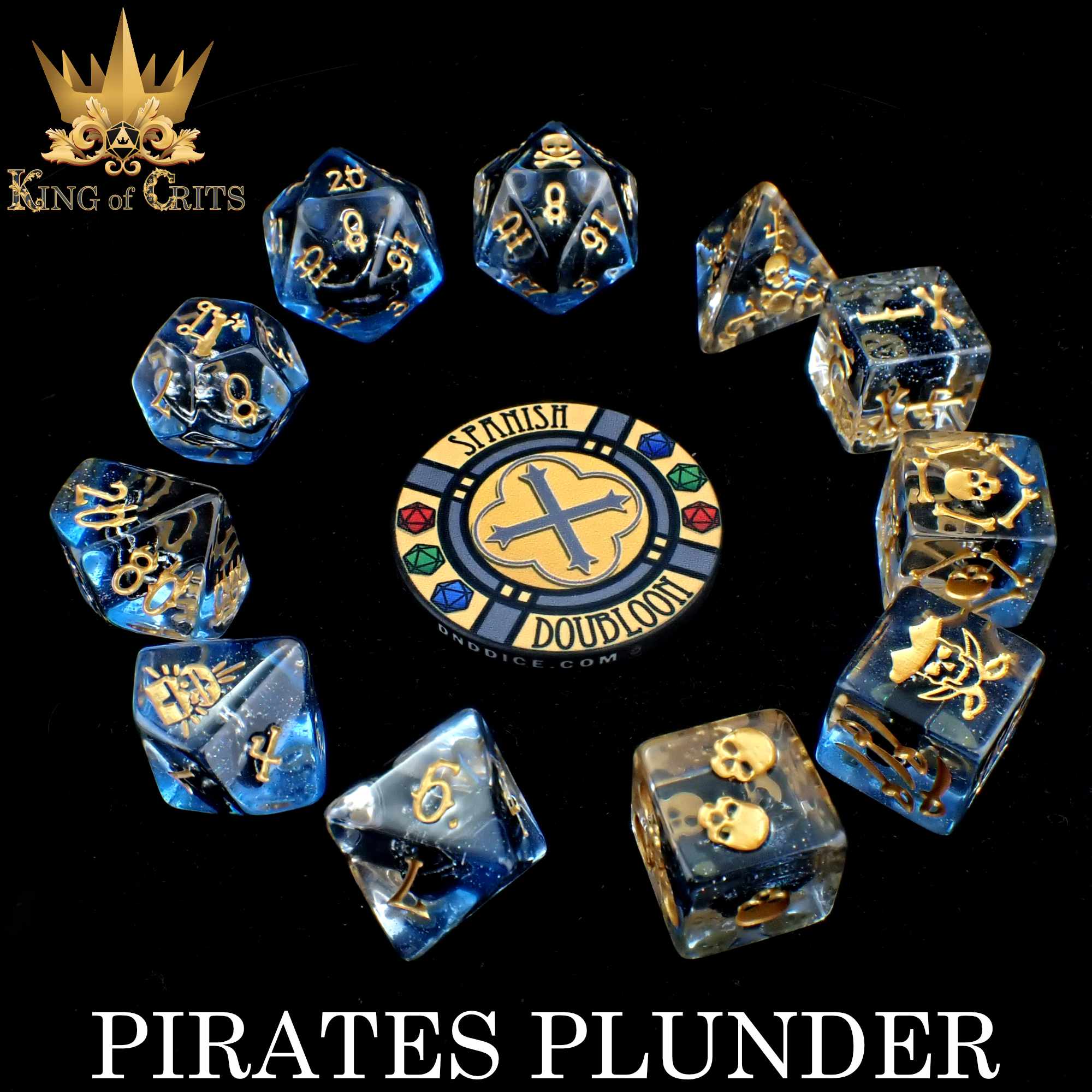 Pirates Plunder - 11 Dice Set