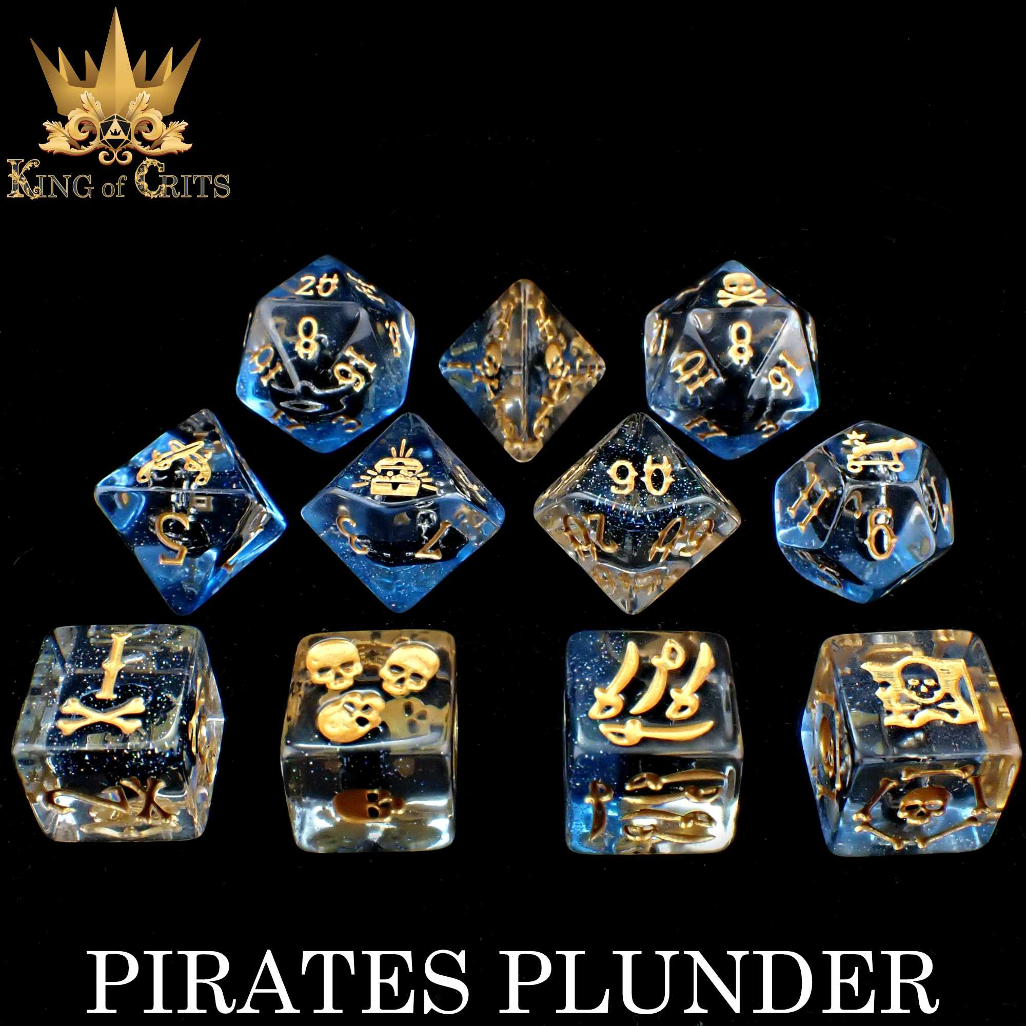 Pirates Plunder - 11 Dice Set