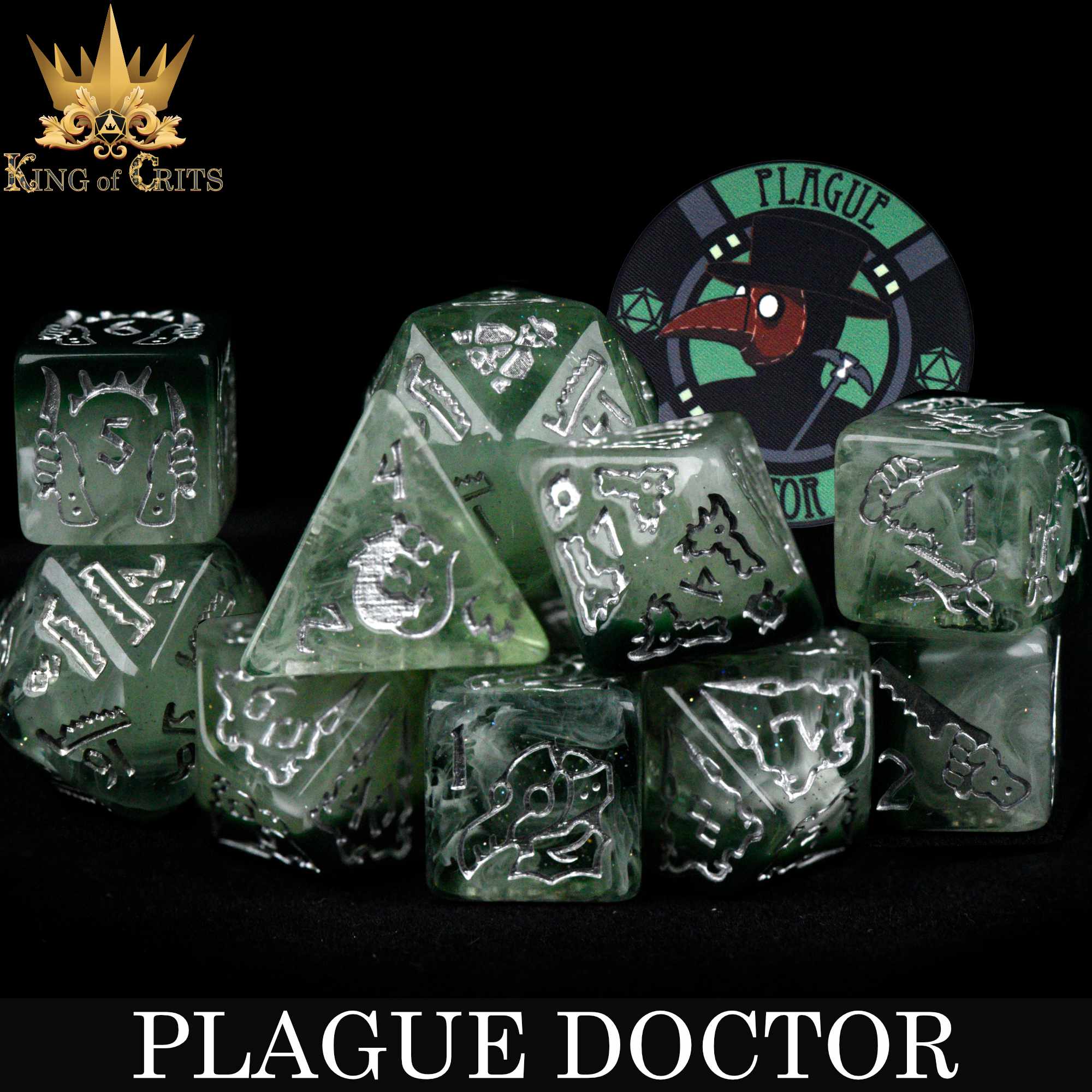 Plague Doctor - 11 Dice Set