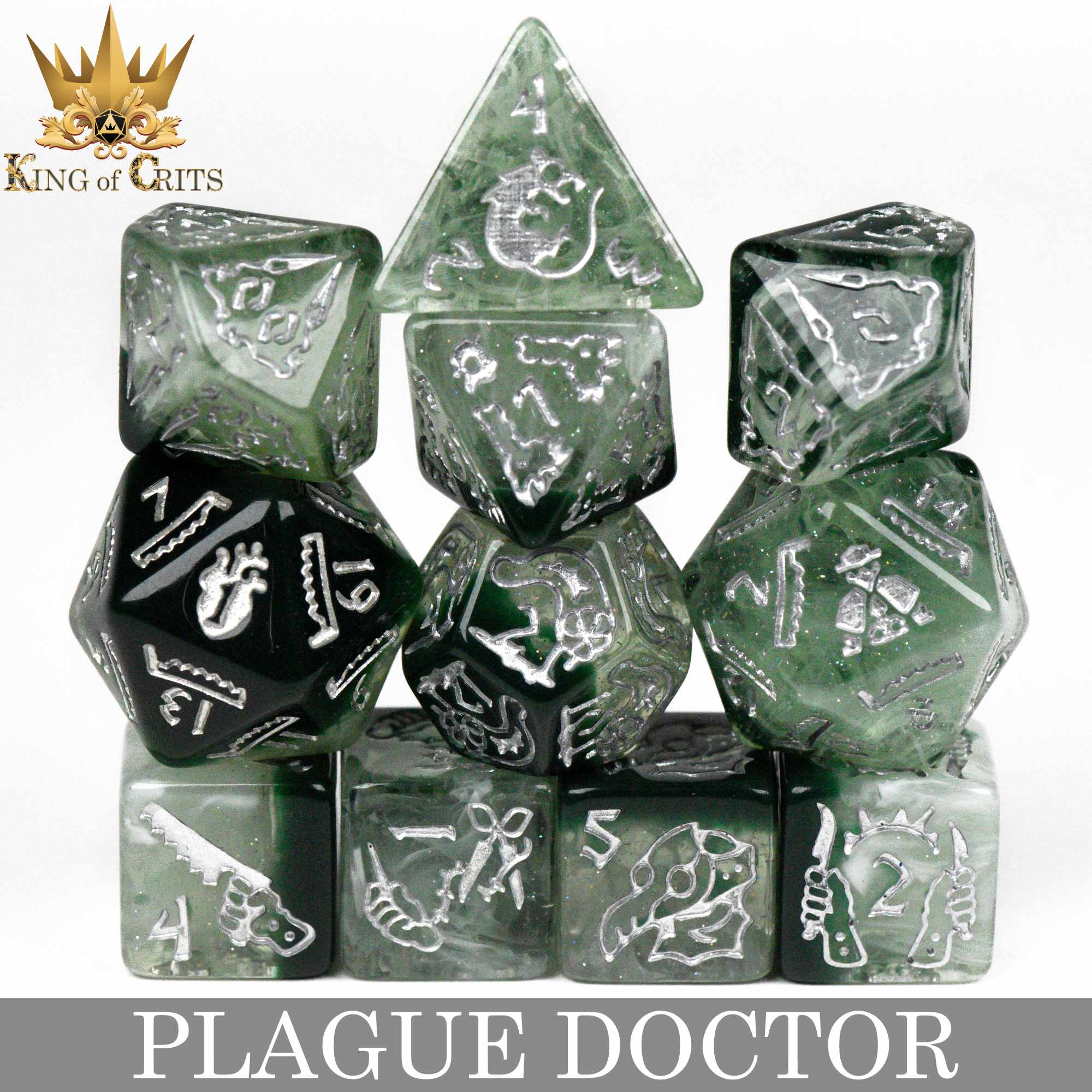 Plague Doctor - 11 Dice Set