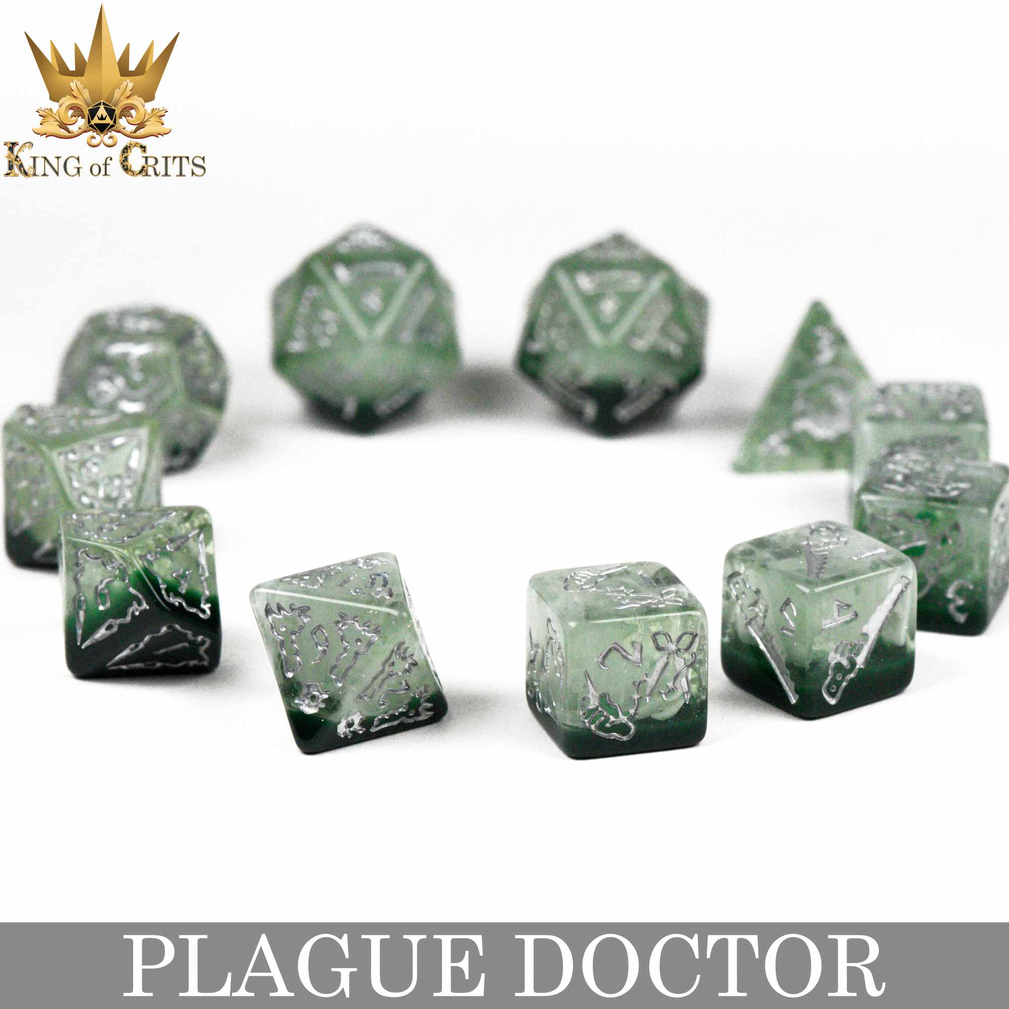 Plague Doctor - 11 Dice Set