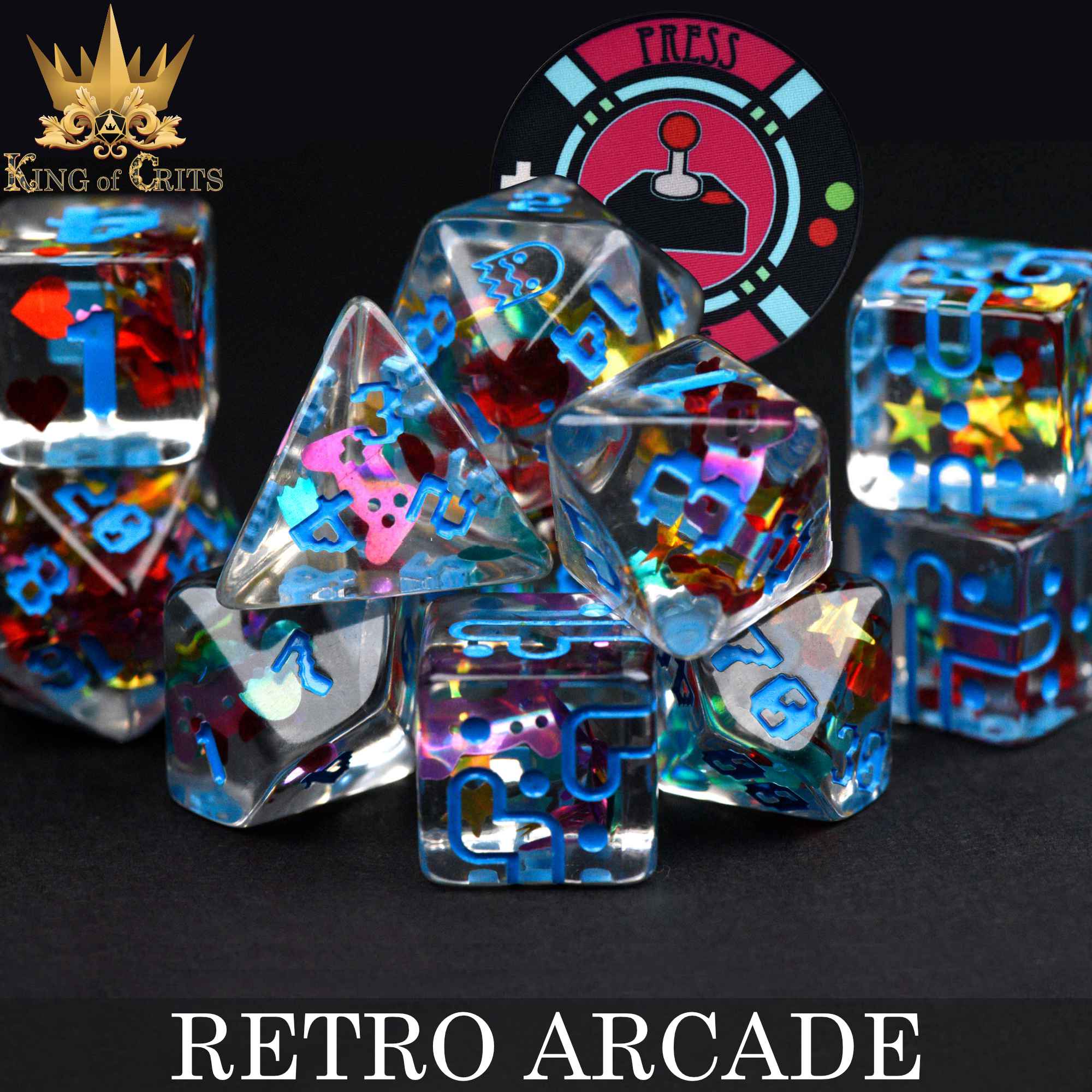 Retro Arcade - 11 Dice Set