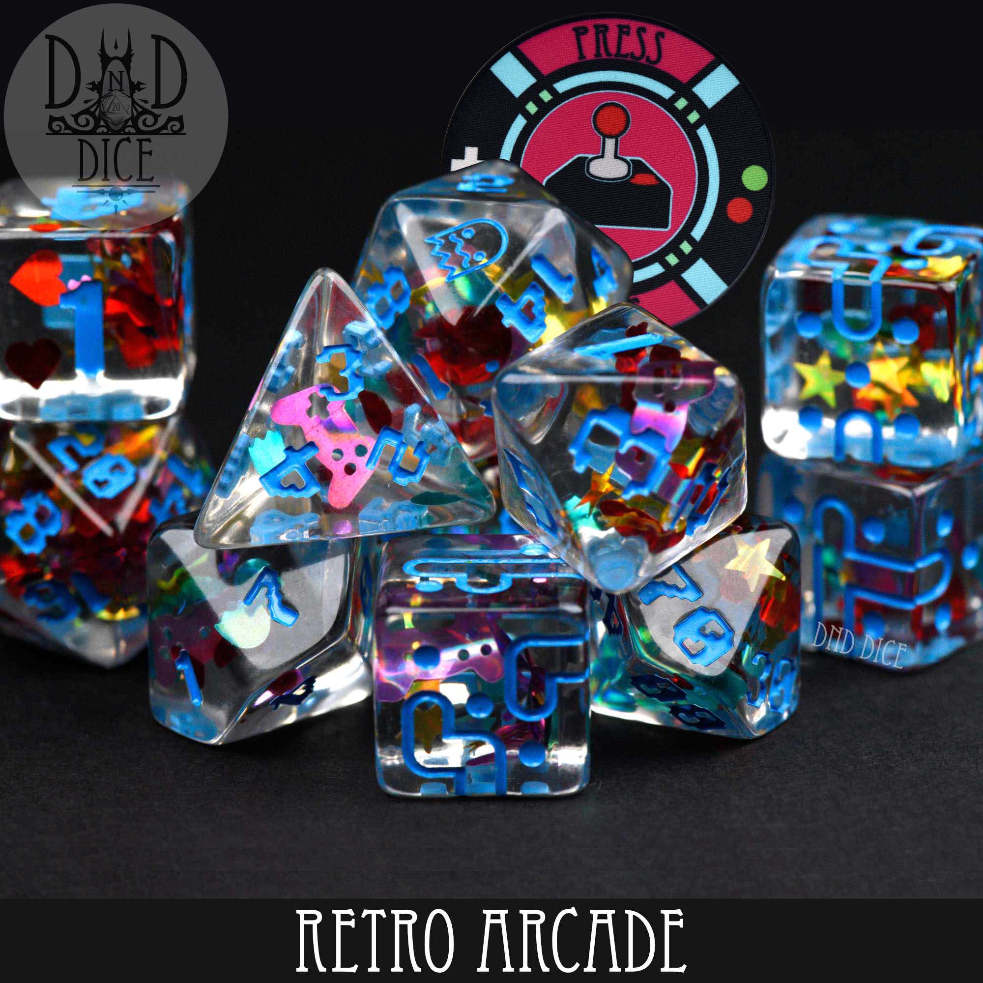 Retro Arcade - 11 Dice Set