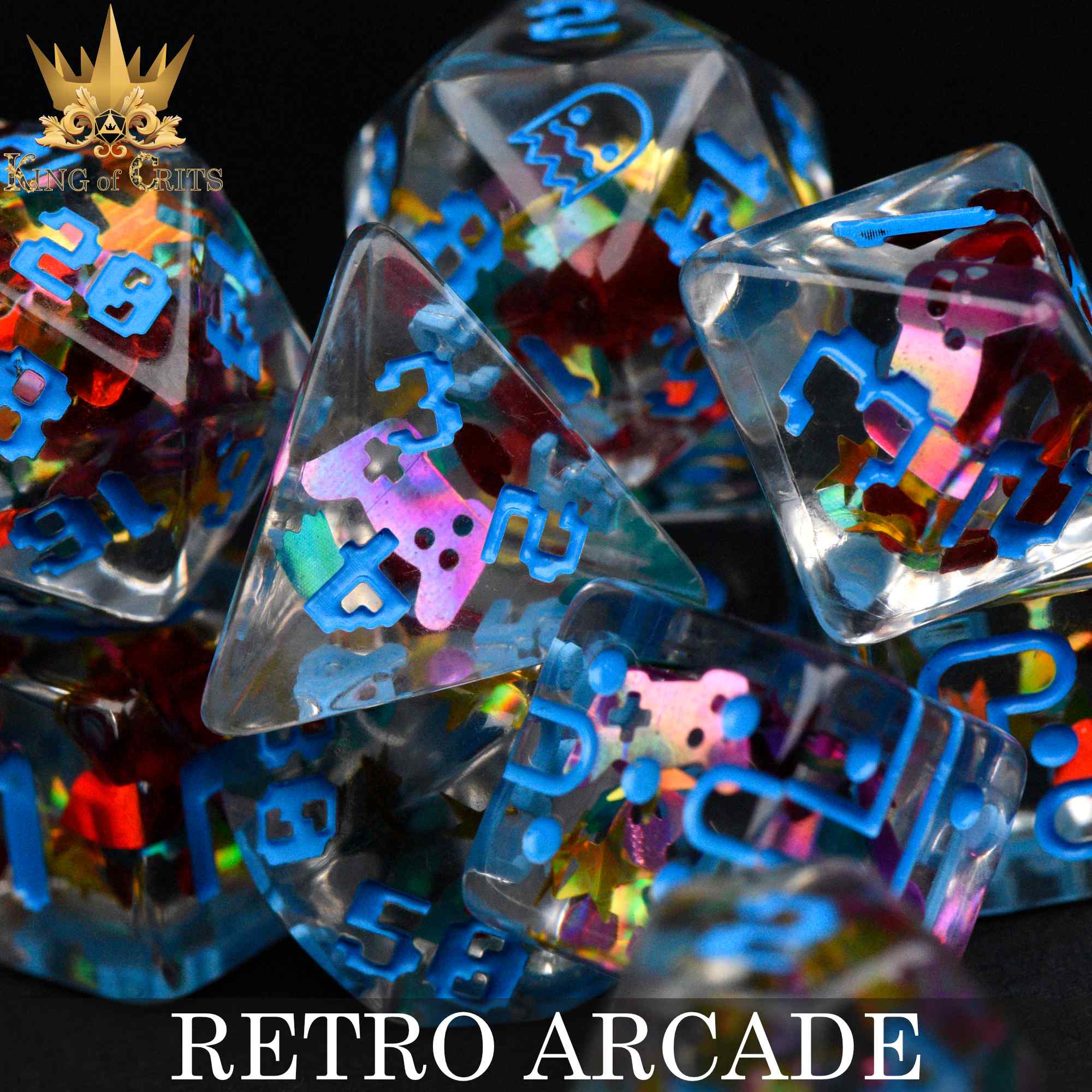 Retro Arcade - 11 Dice Set